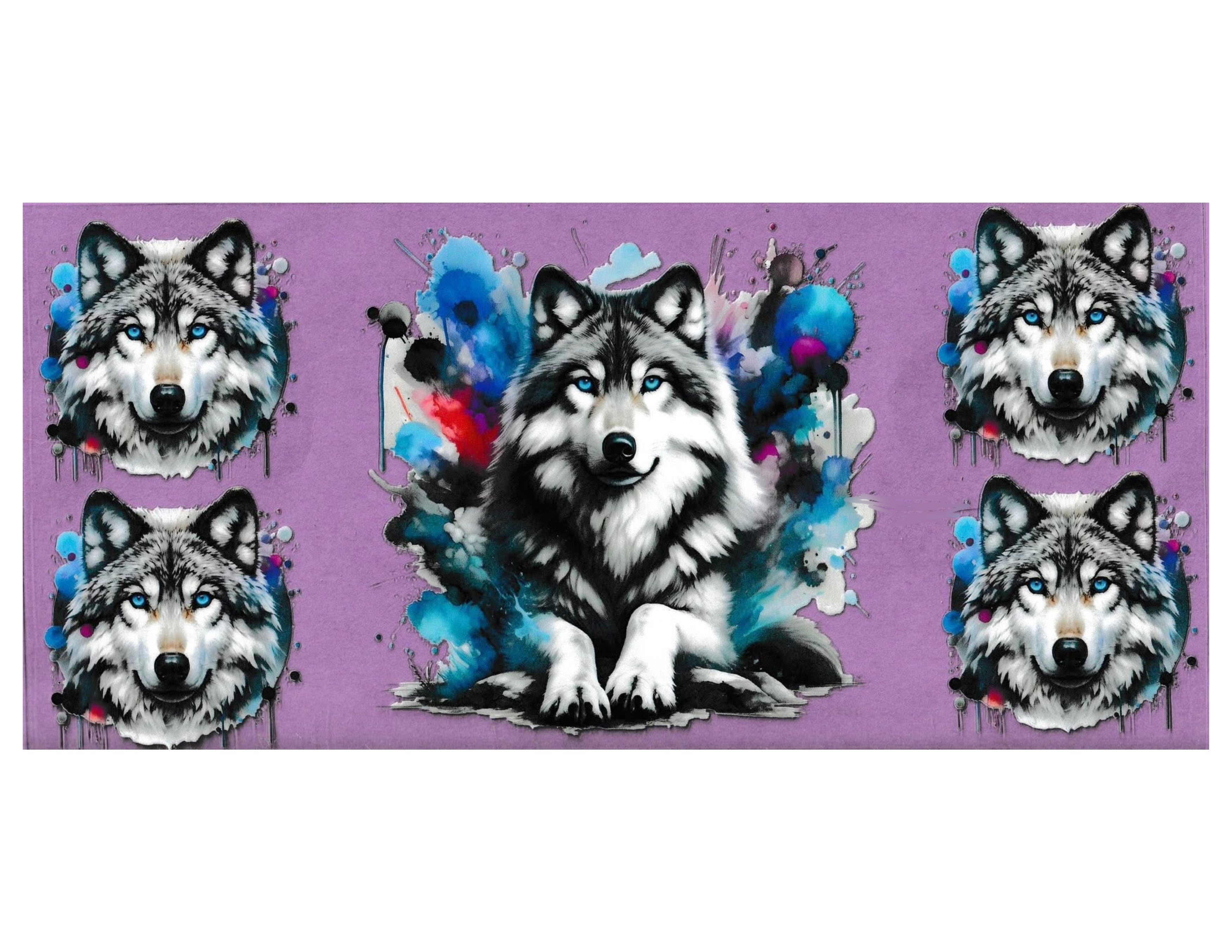 16oz Cup Wrap Wolves