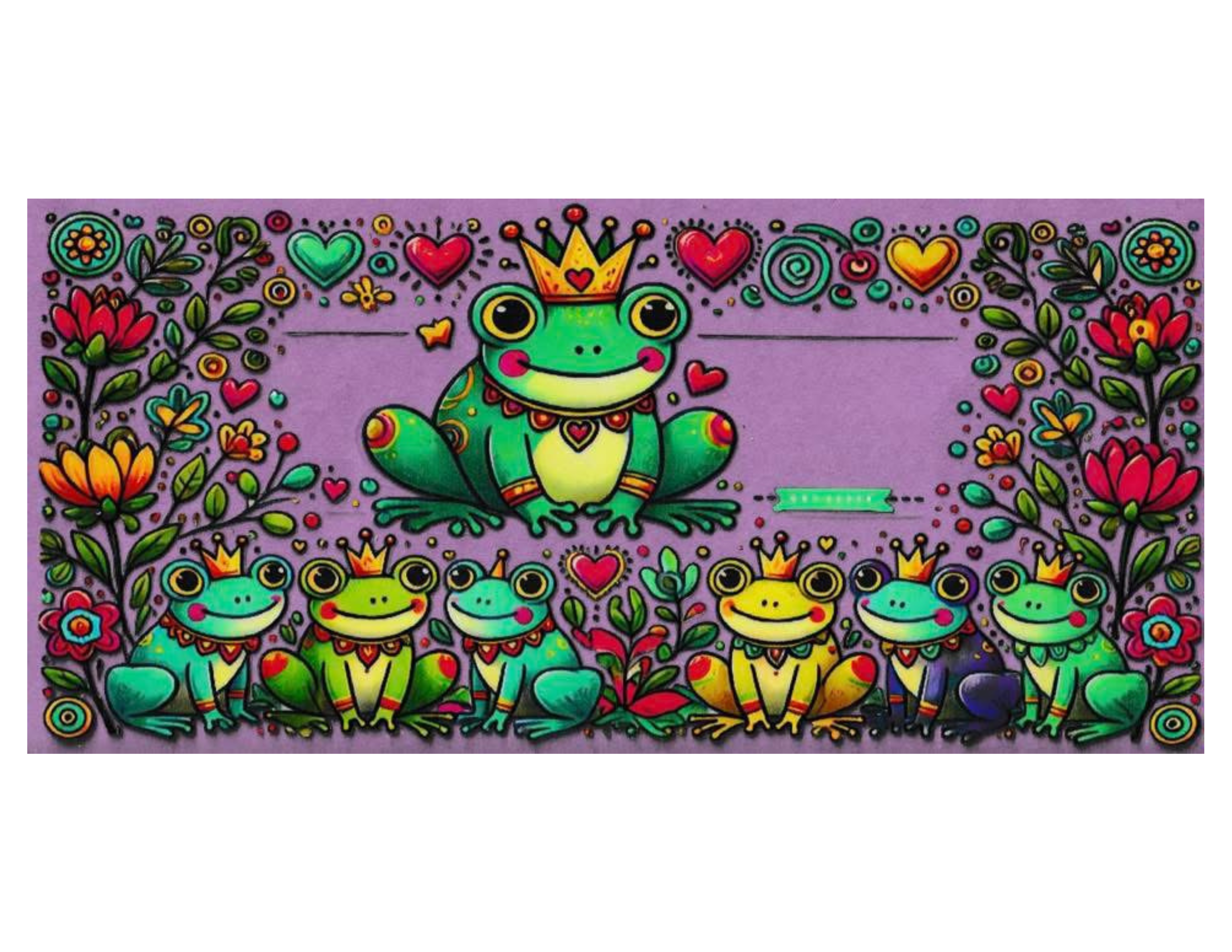 16oz Cup Wrap Frogs