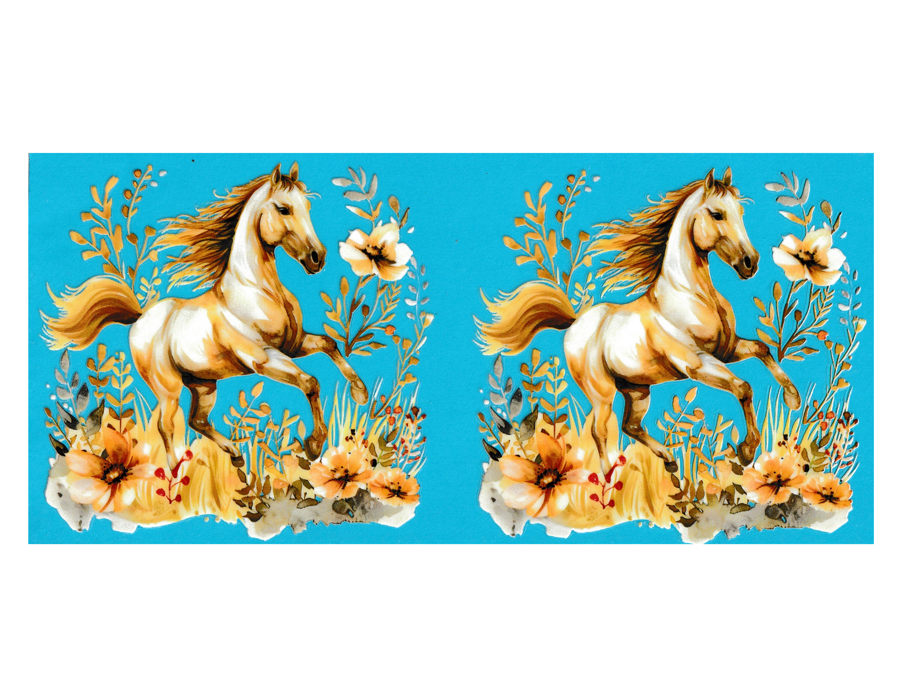 16oz Cup Wrap Horses