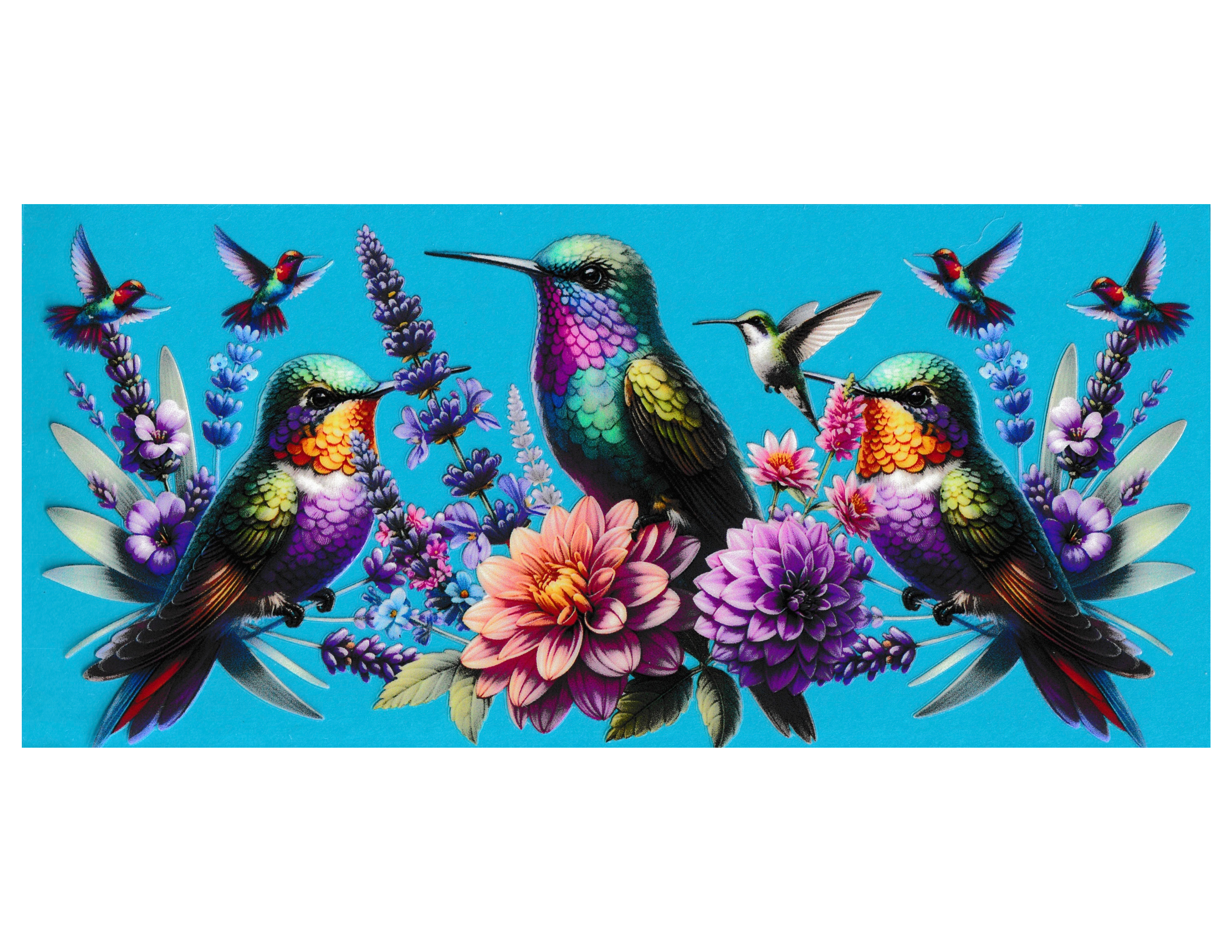 16oz Cup Wrap Hummingbird