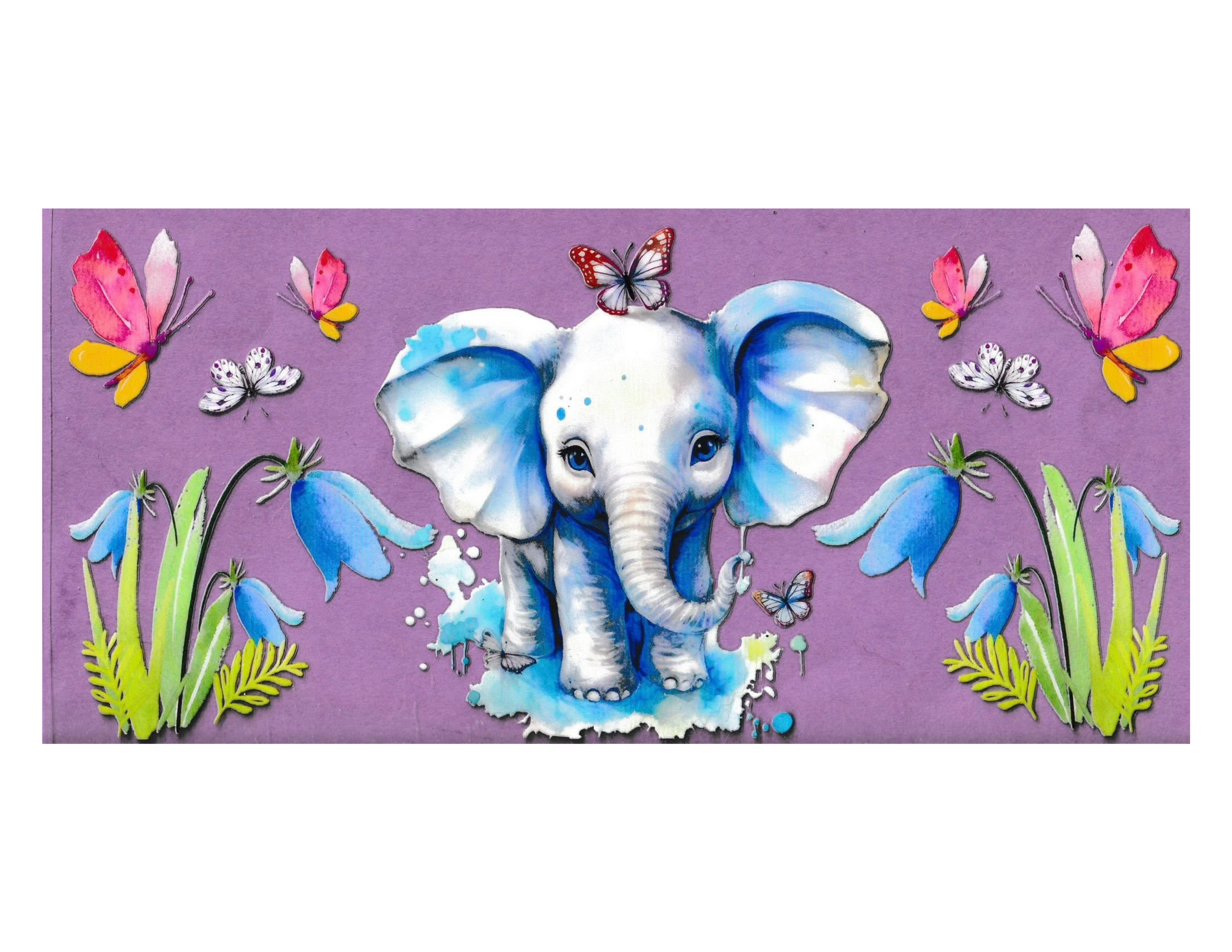 16oz Cup Wrap Elephant