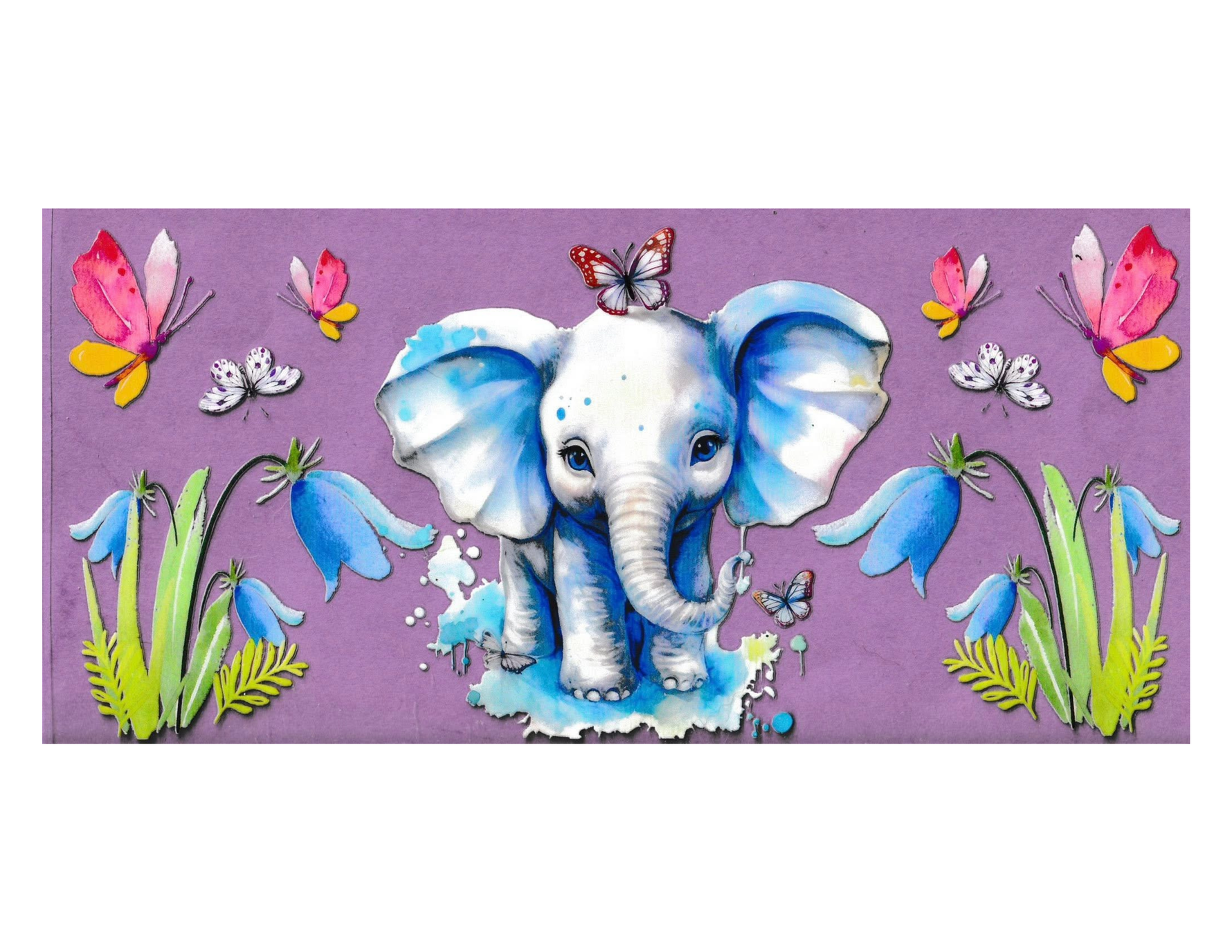 16oz Cup Wrap Elephant