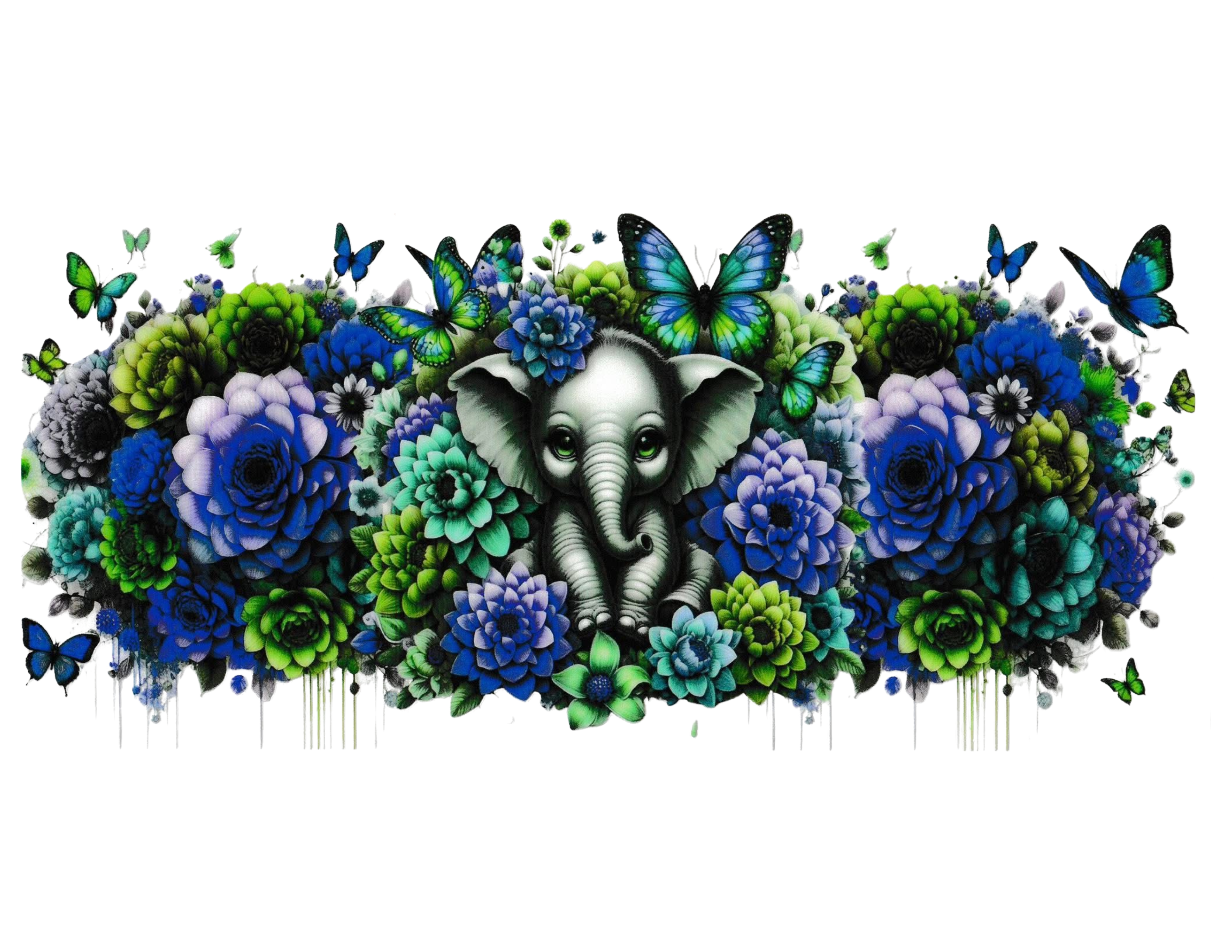 16oz Cup Wrap Elephant