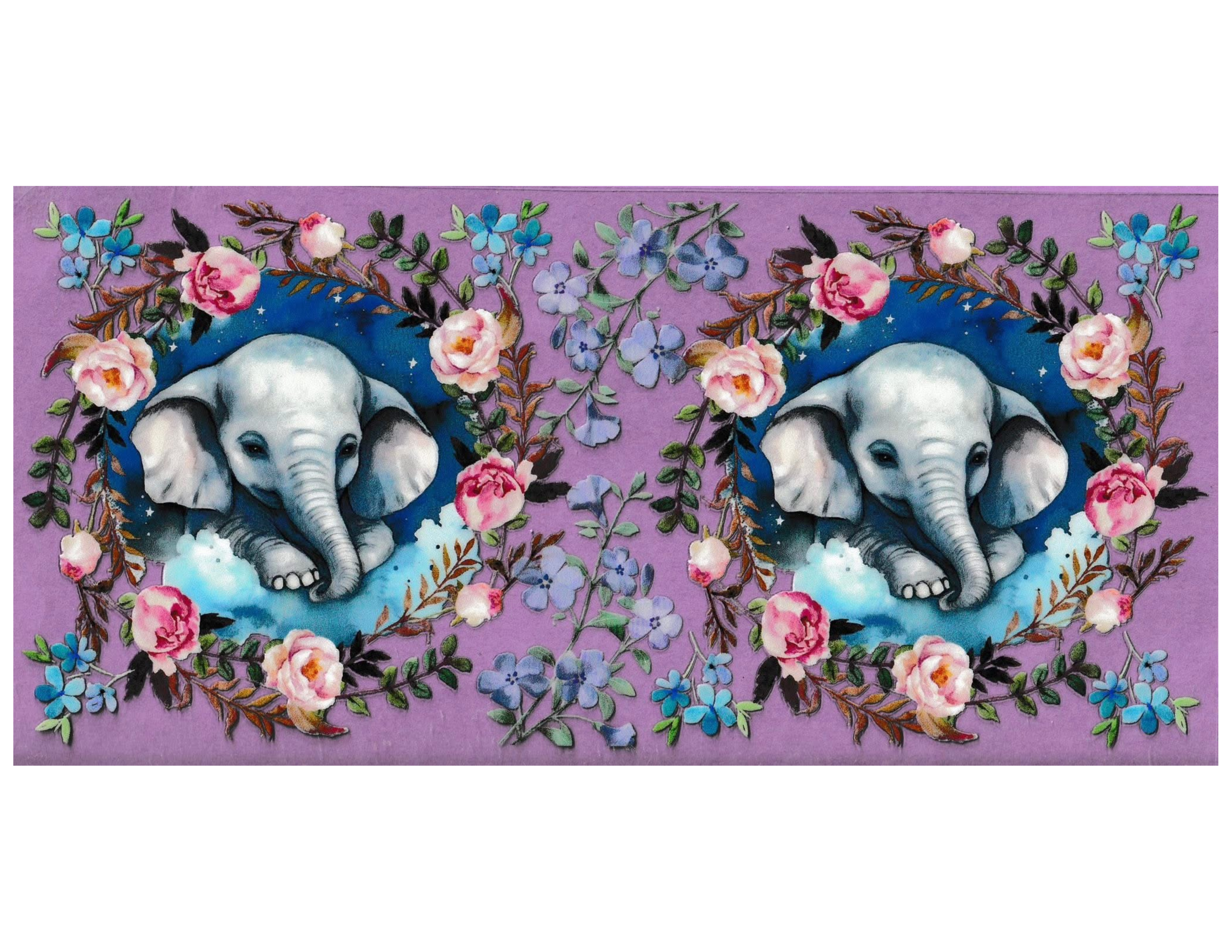 16oz Cup Wrap Elephant
