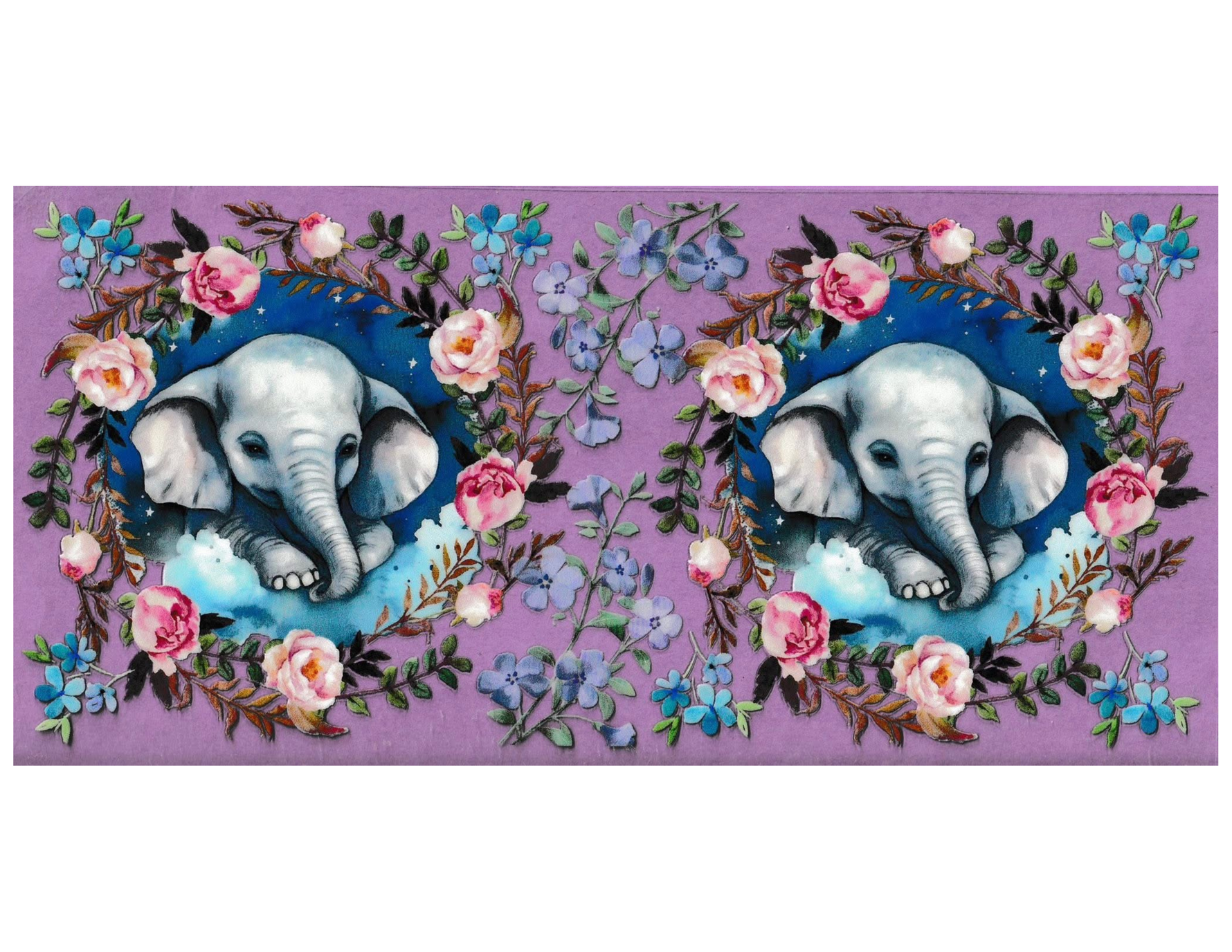 16oz Cup Wrap Elephant