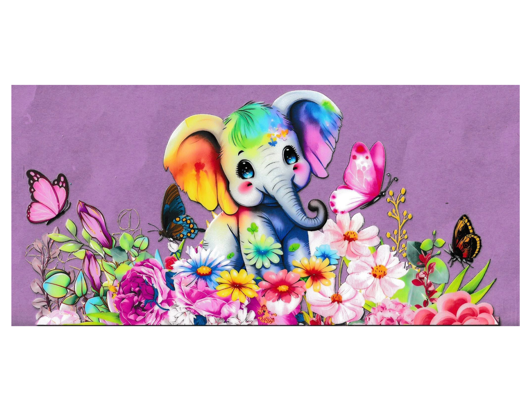 16oz Cup Wrap Elephant