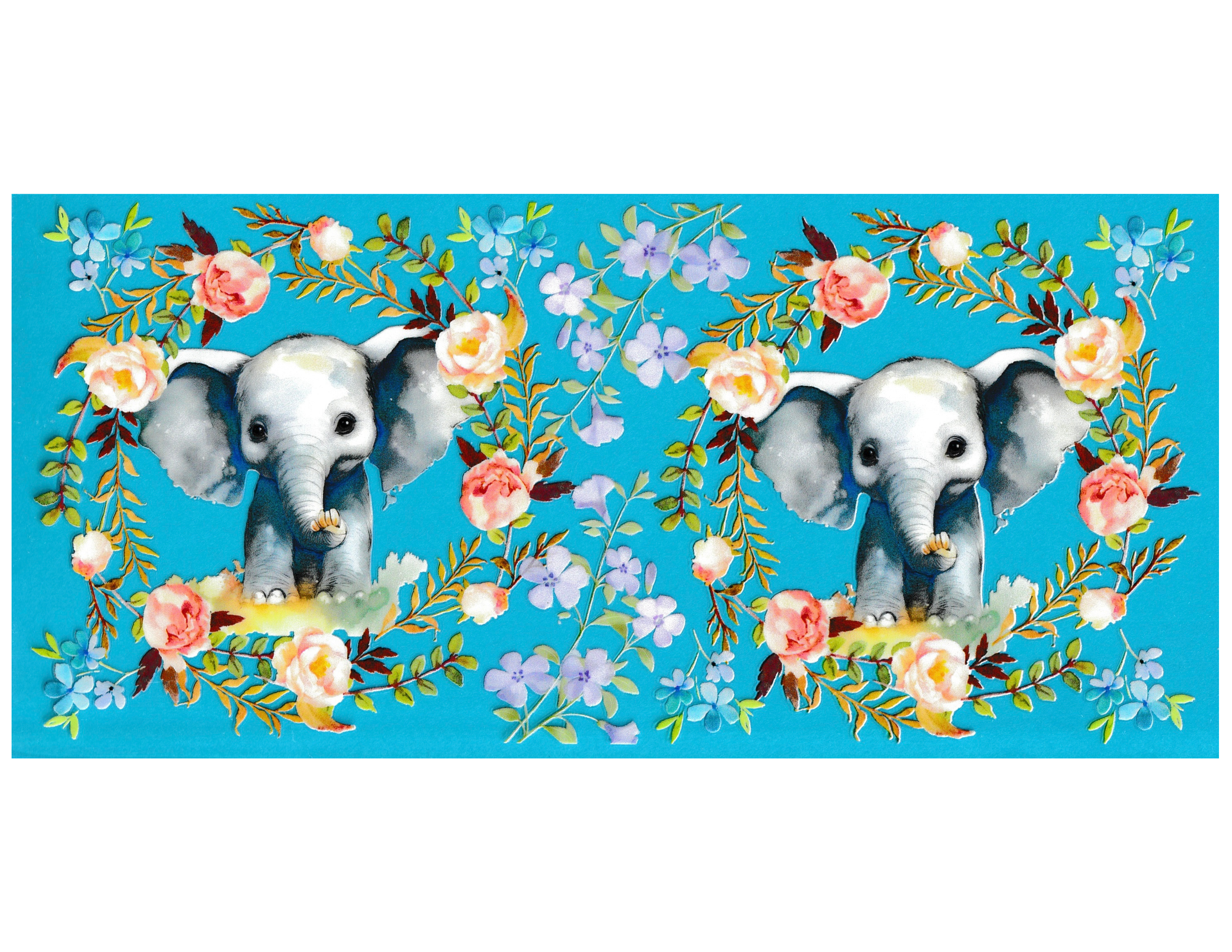 16oz Cup Wrap Elephant