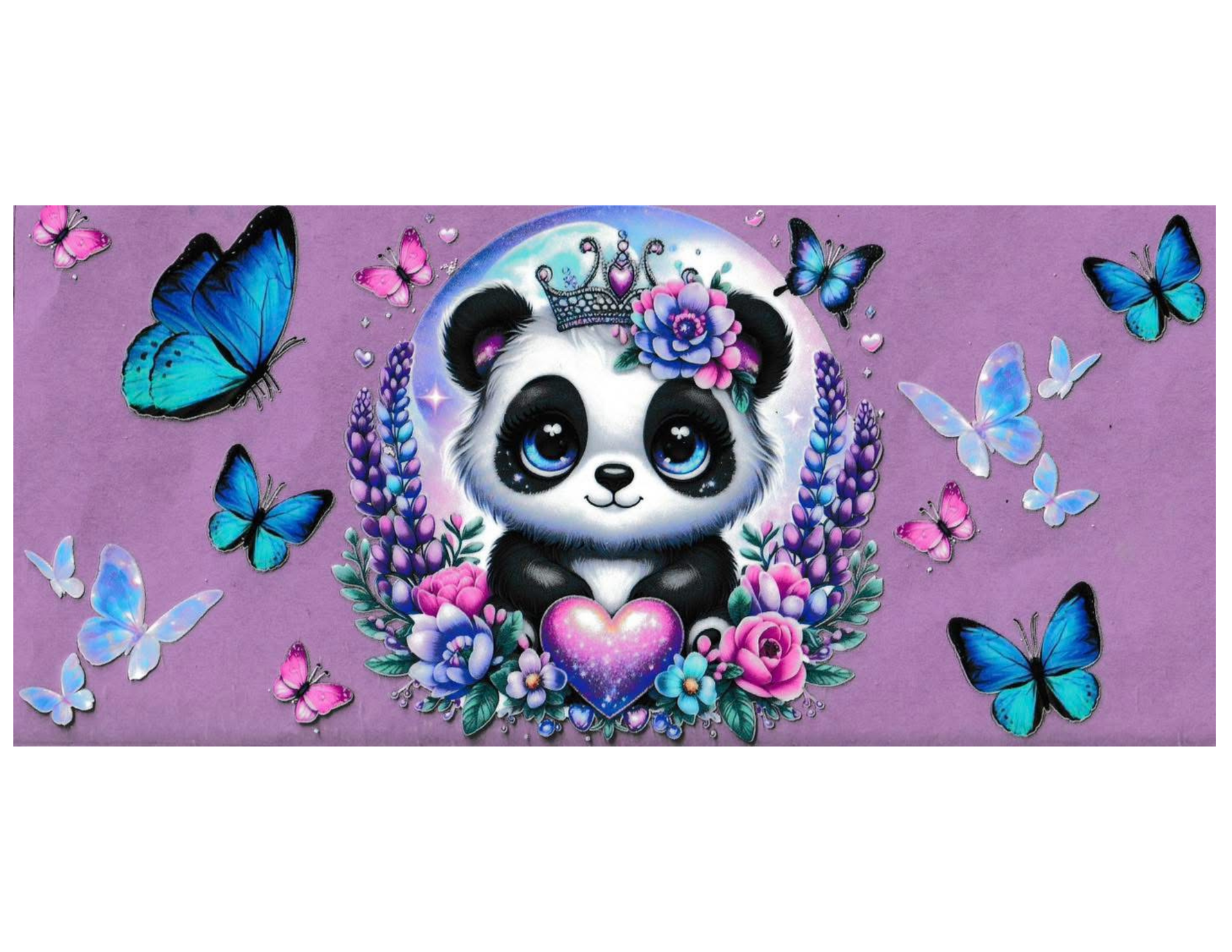 16oz Cup Wrap Panda Bears