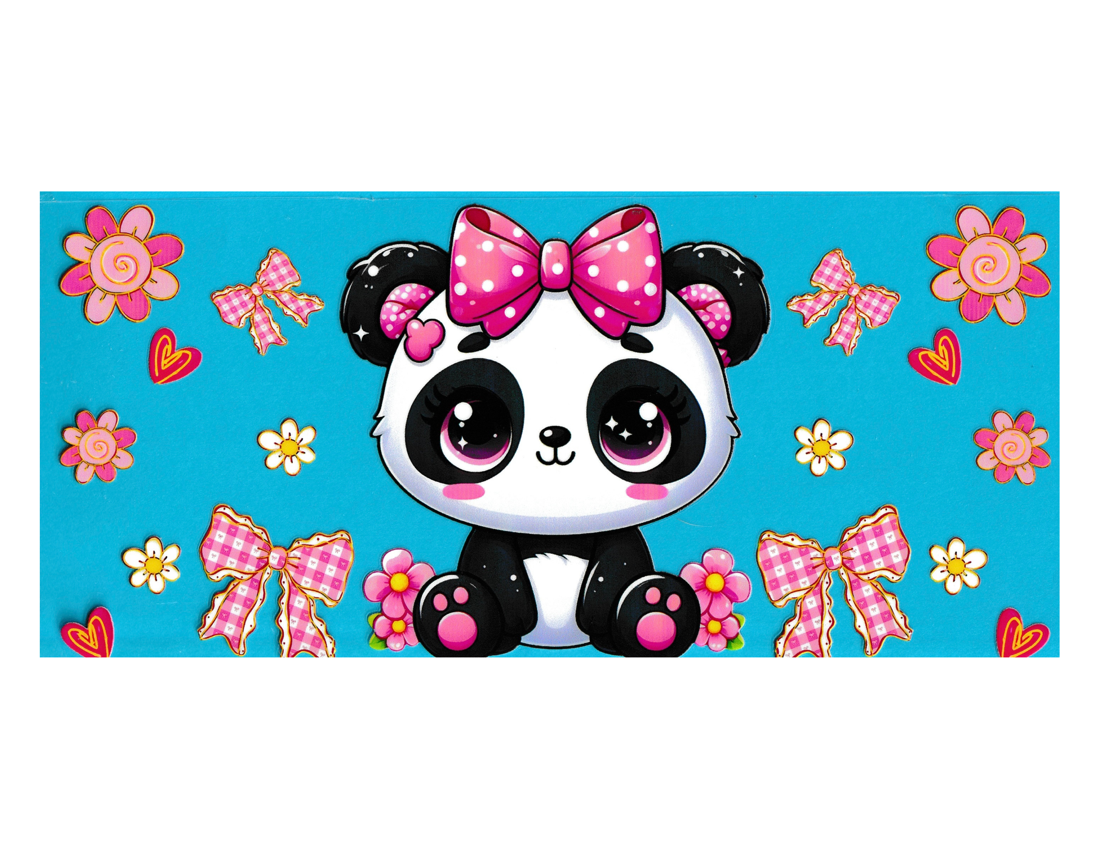 16oz Cup Wrap Panda Bear