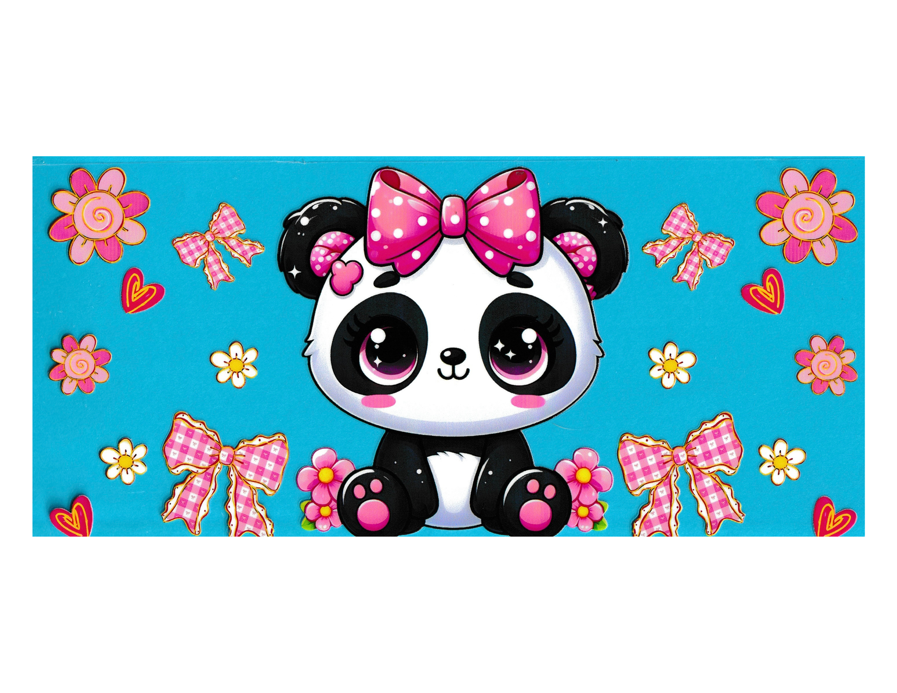 16oz Cup Wrap Panda Bear