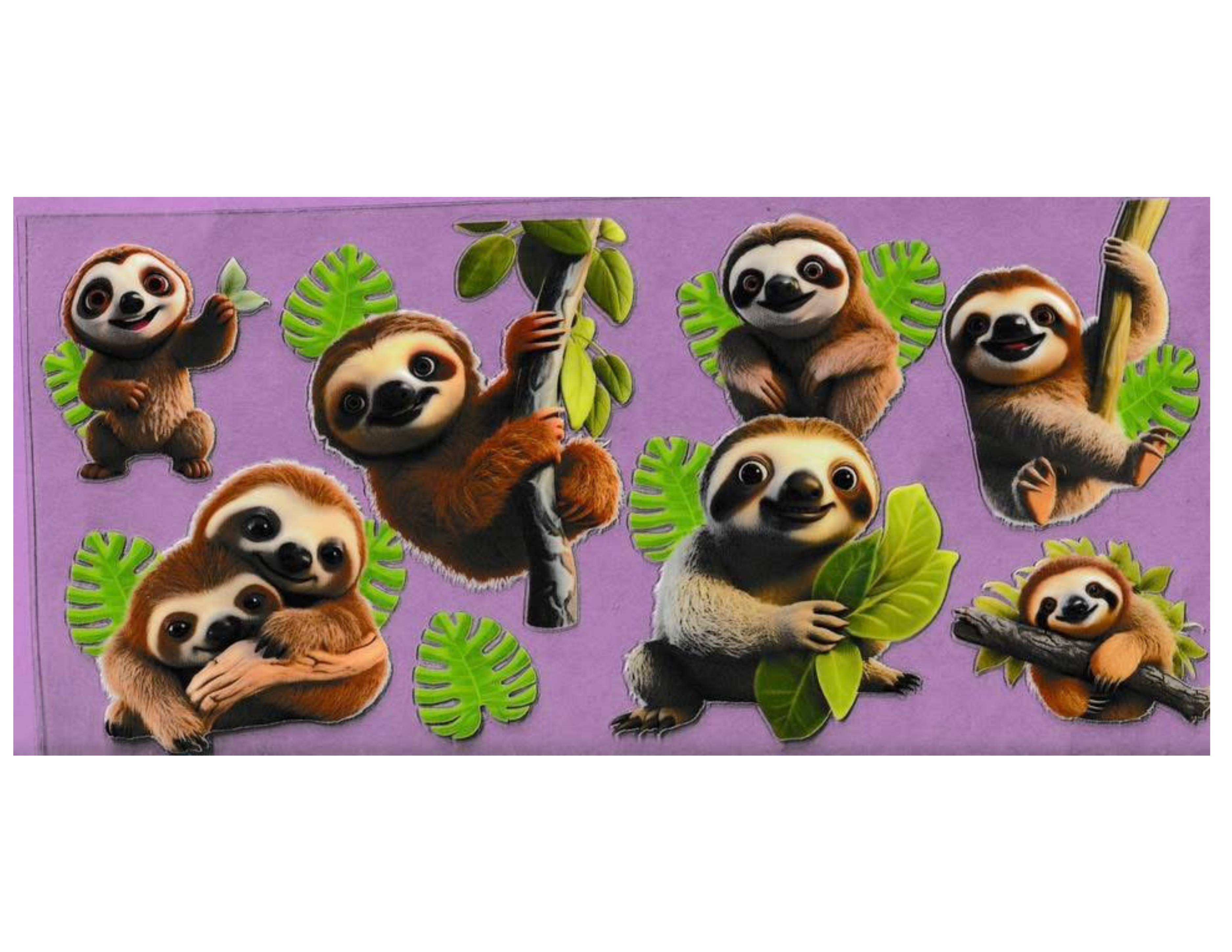 16oz Cup Wrap Sloth
