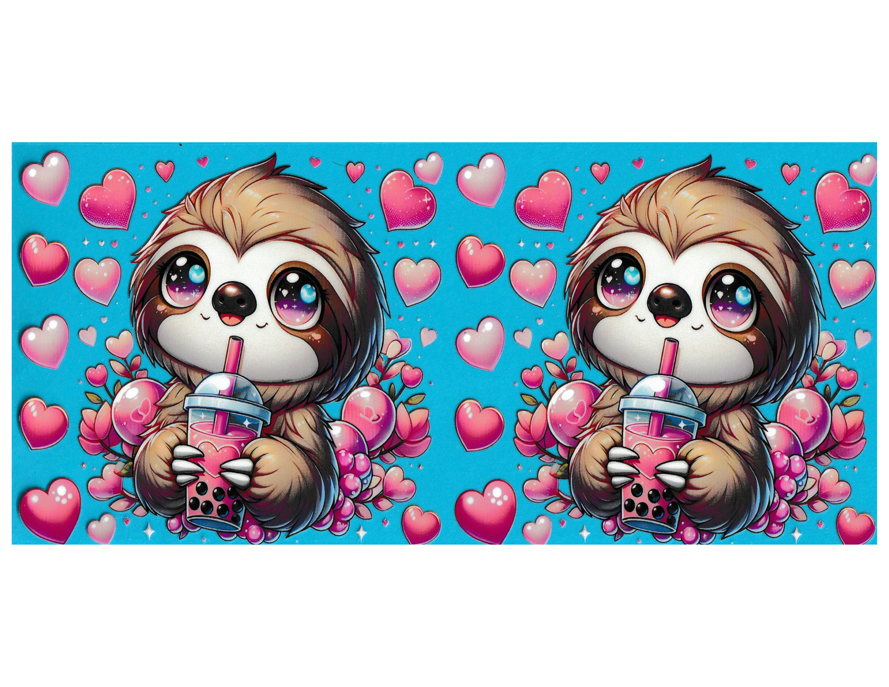 16oz Cup Wrap Sloth