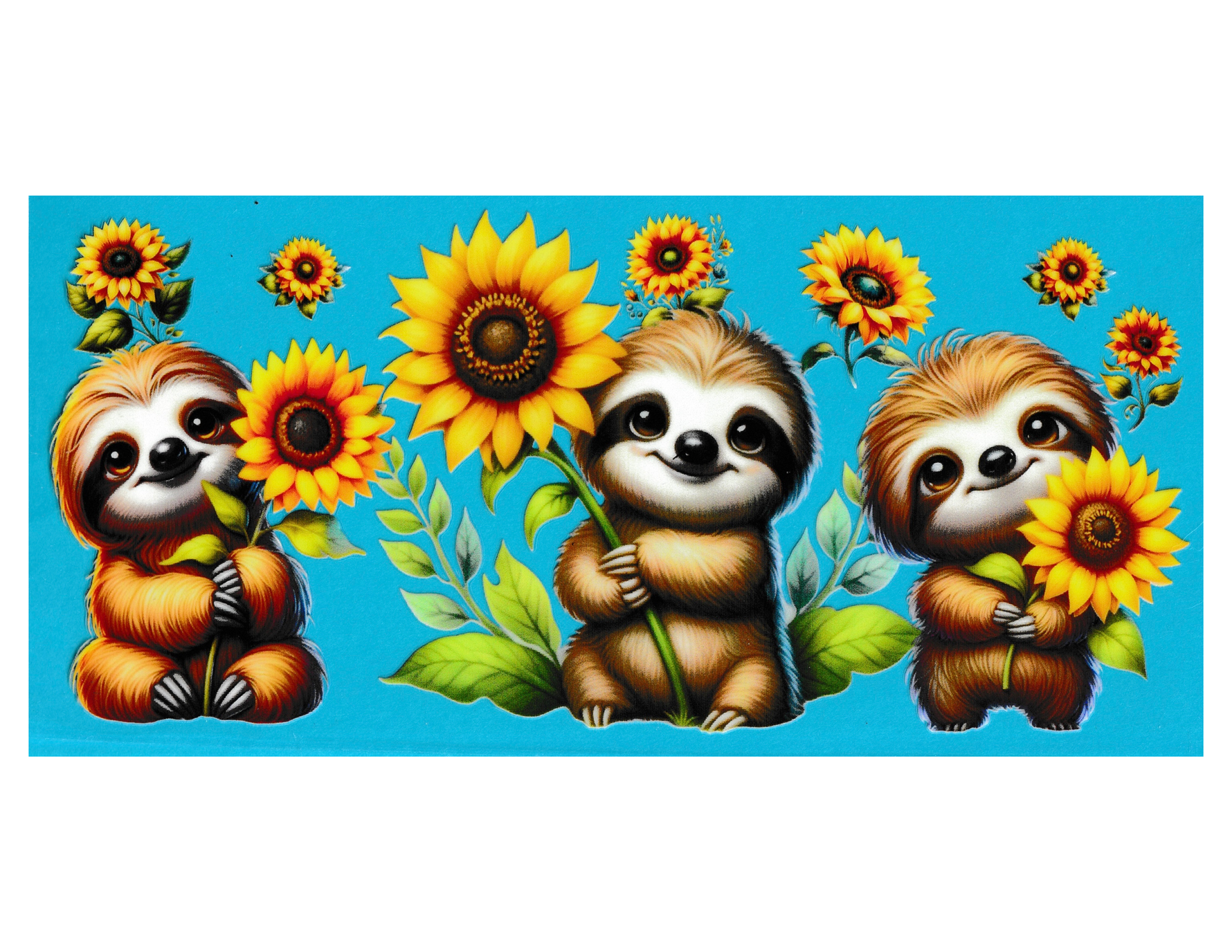 16oz Cup Wrap Sloth