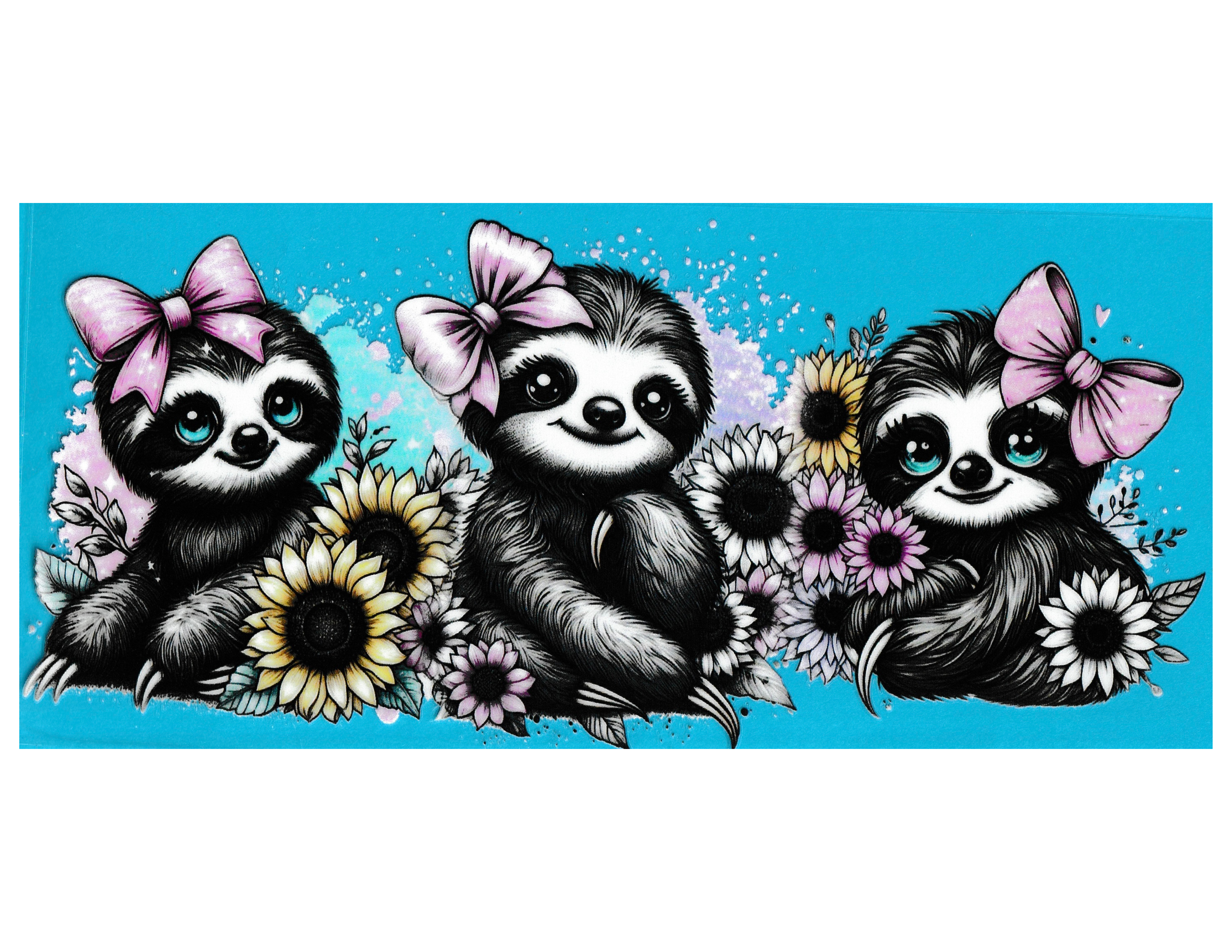 16oz Cup Wrap Sloth
