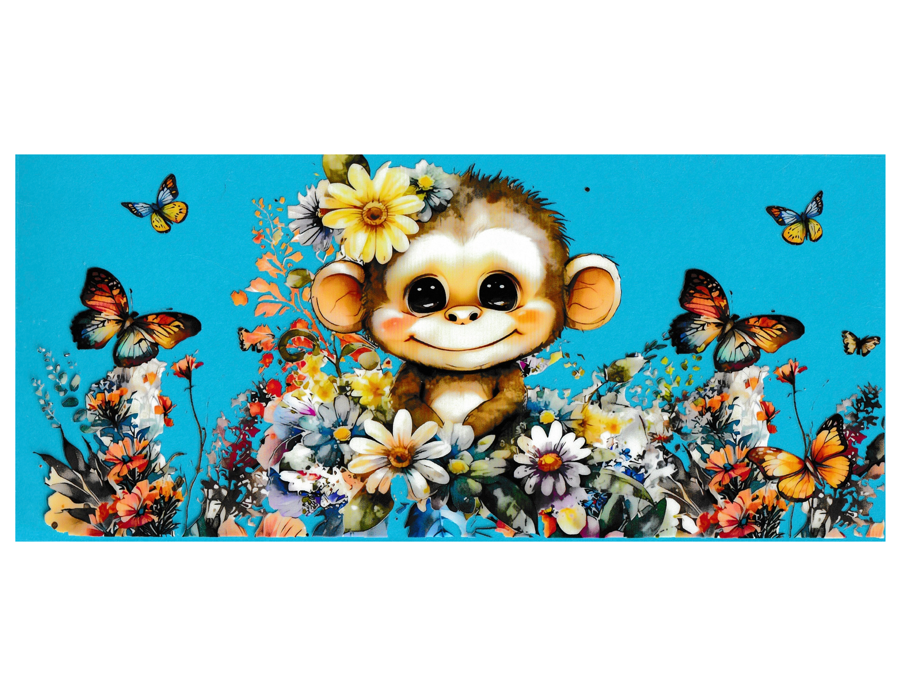 16oz Cup Wrap Monkey