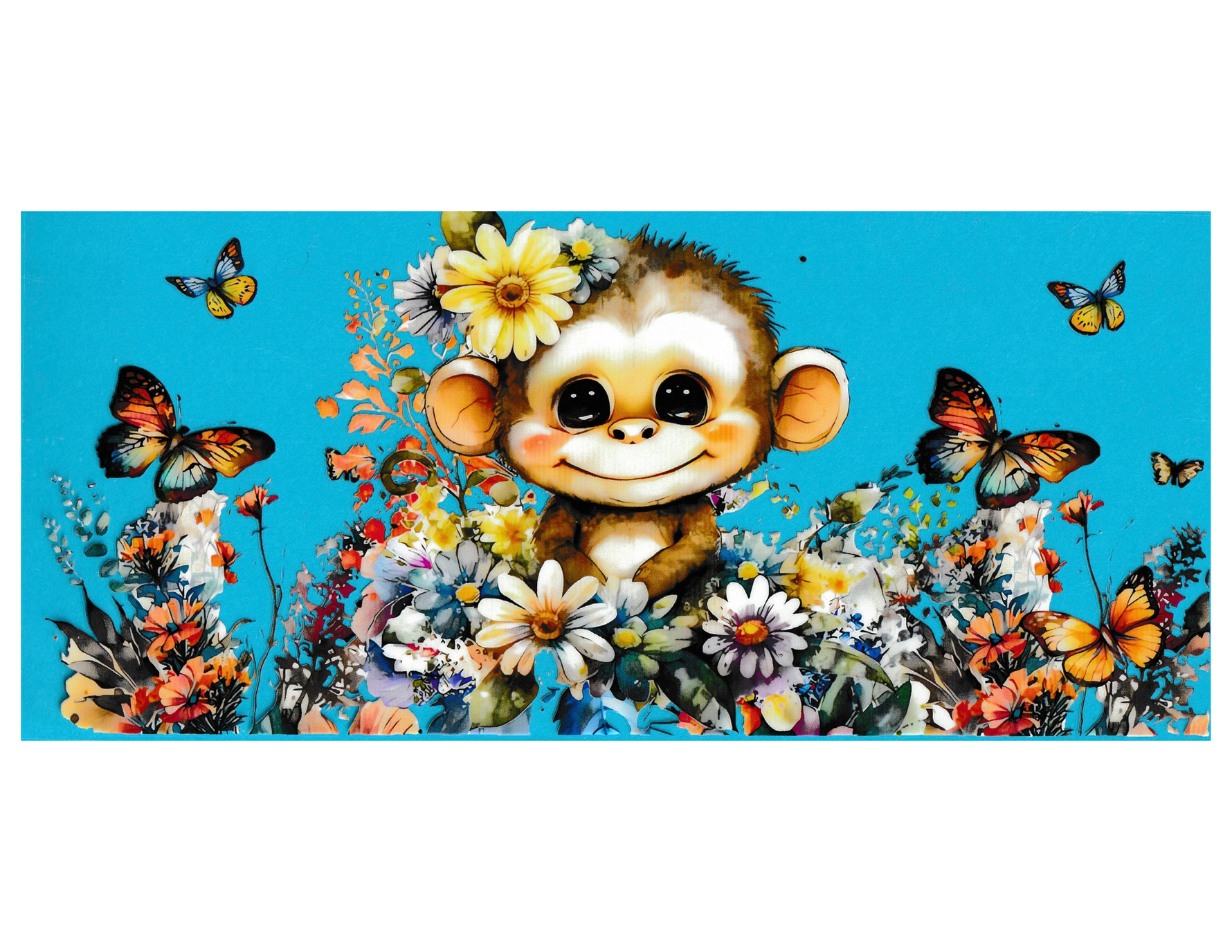 16oz Cup Wrap Monkey