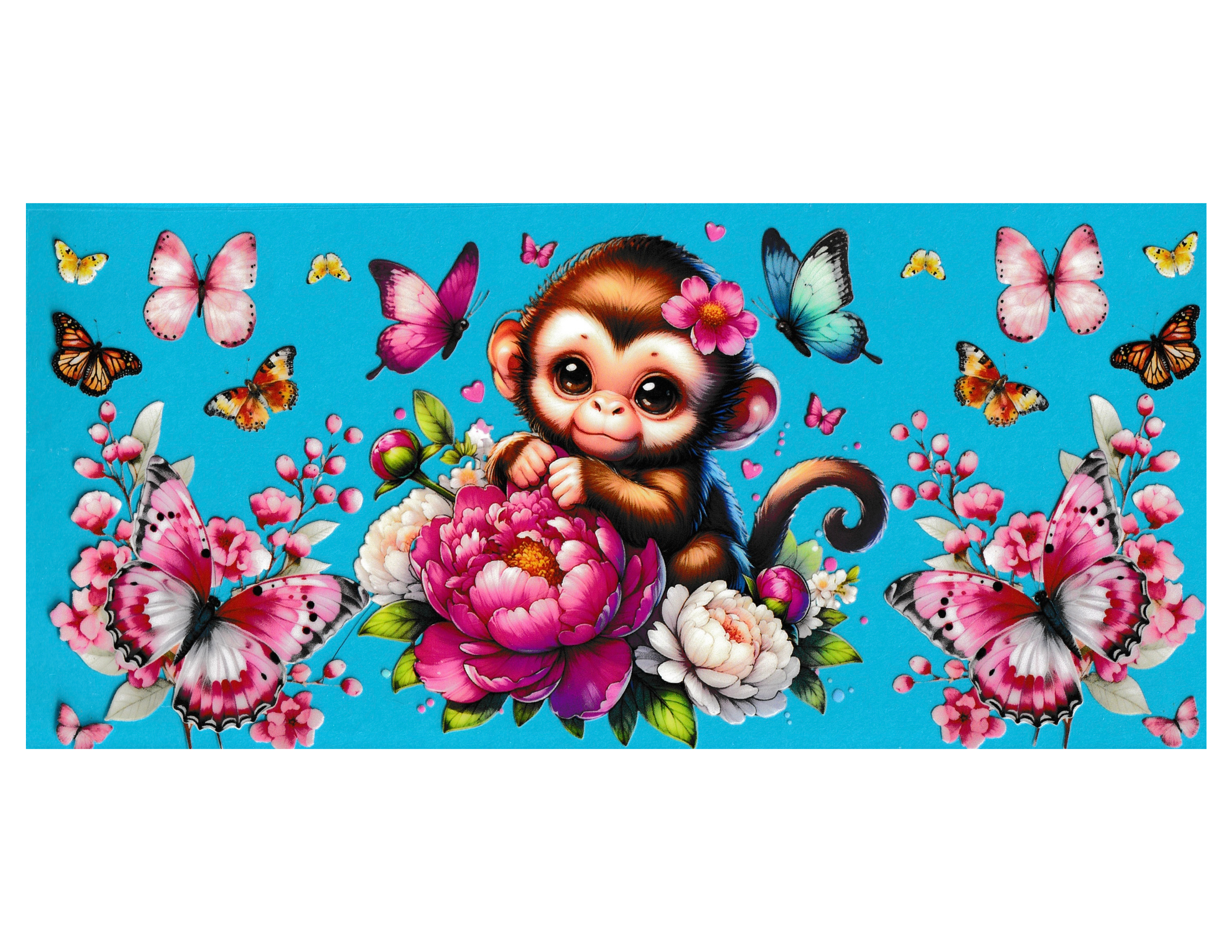 16oz Cup Wrap Monkey
