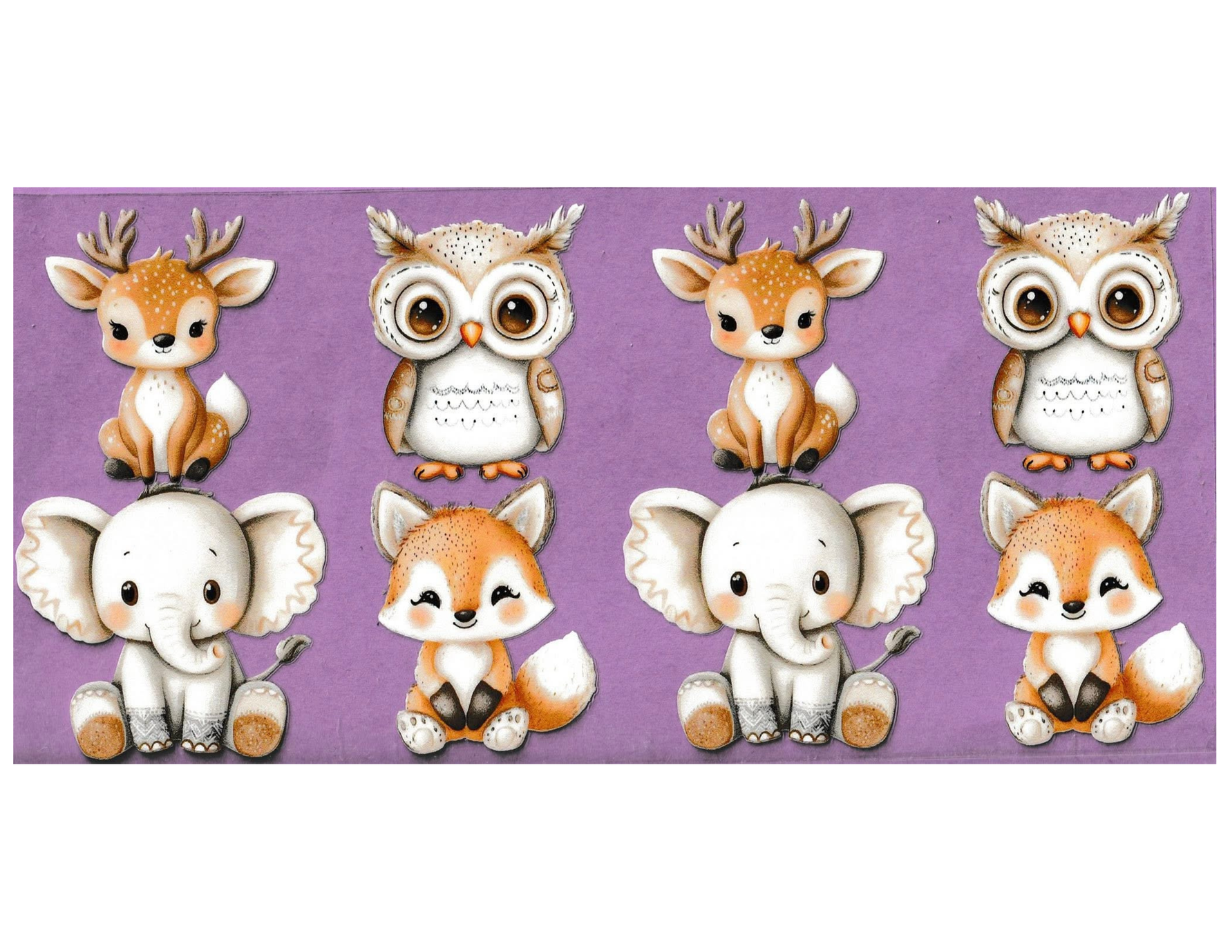 16oz Cup Wrap Animals