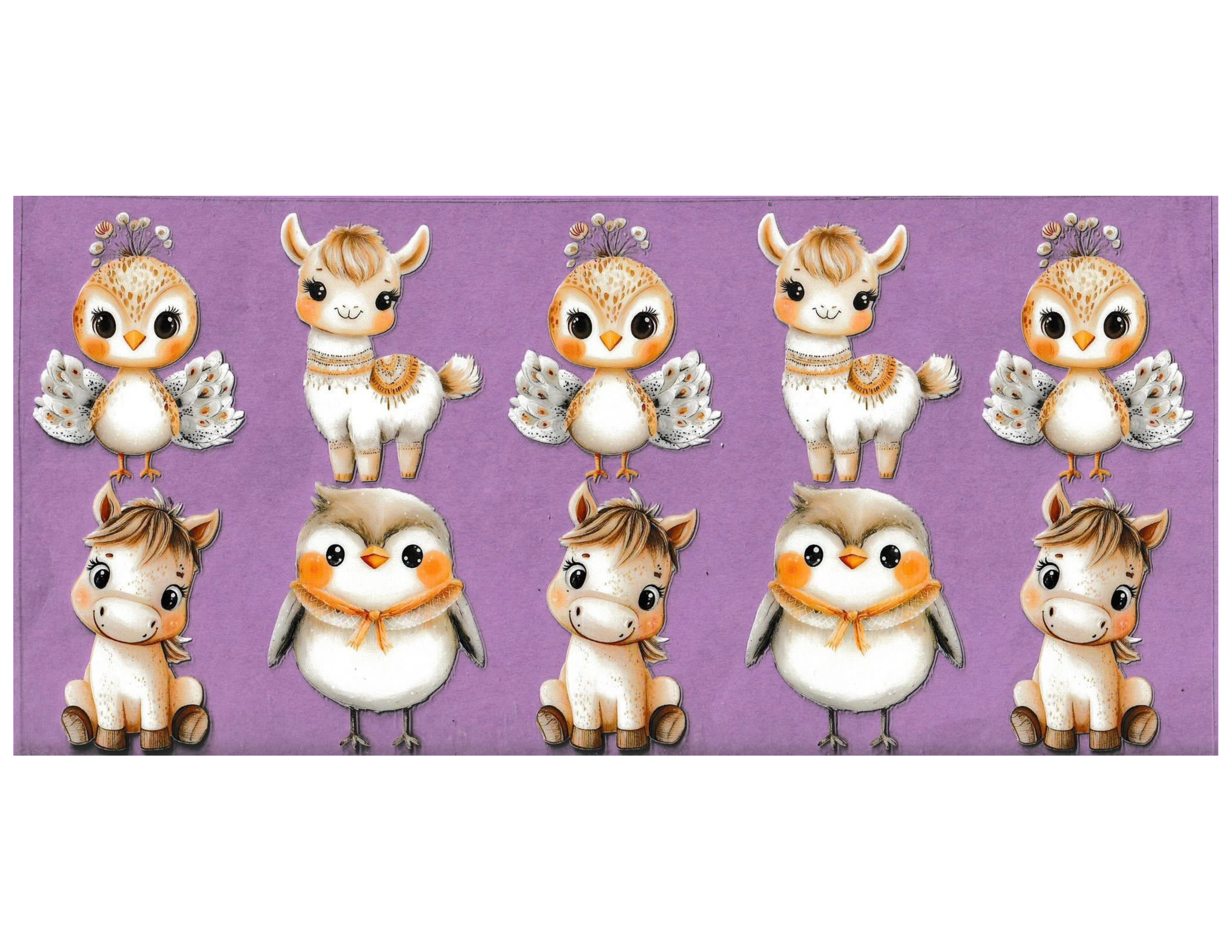 16oz Cup Wrap Animals
