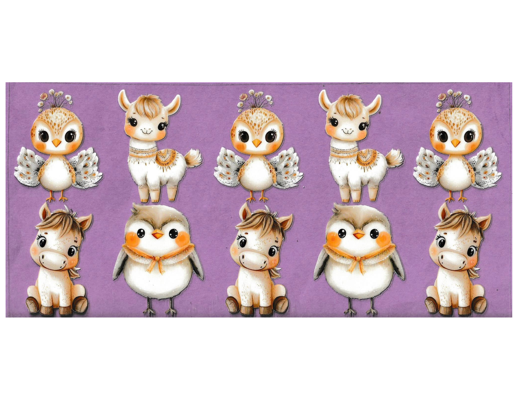 16oz Cup Wrap Animals