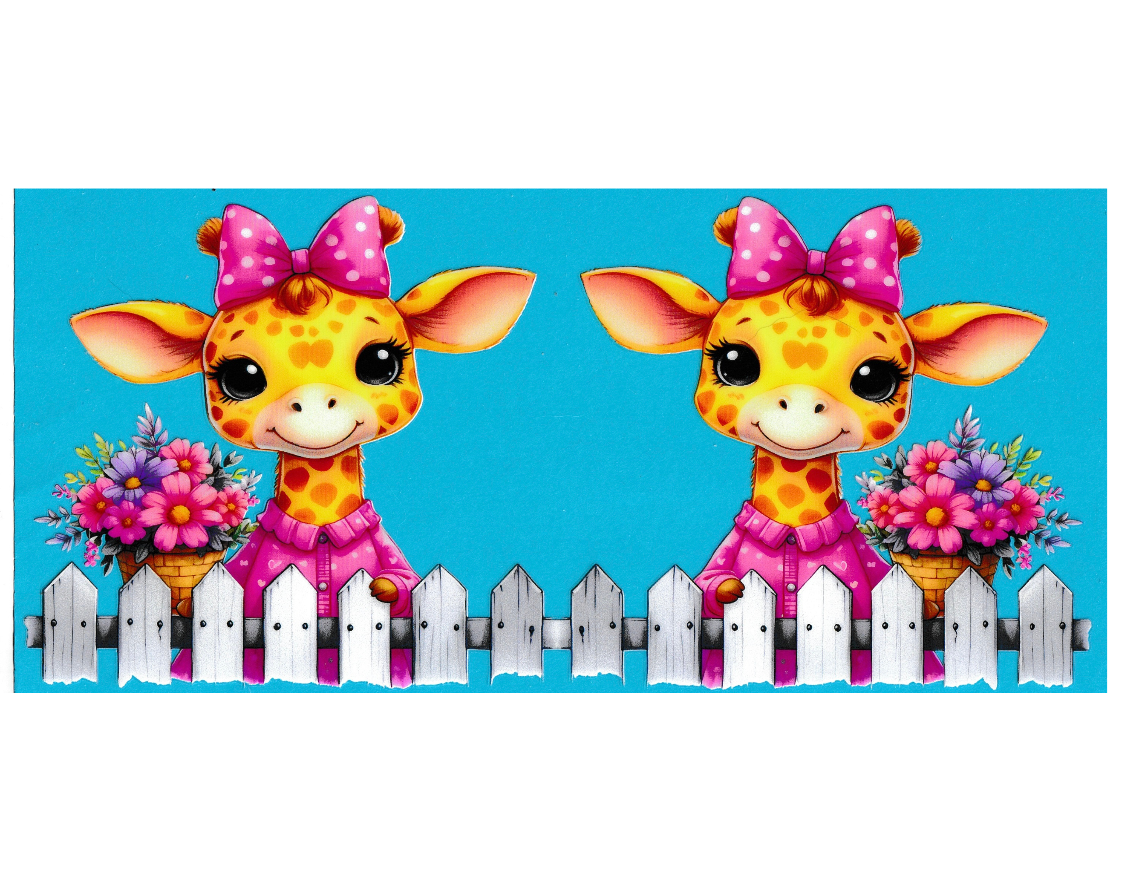 16oz Cup Wrap Giraffe