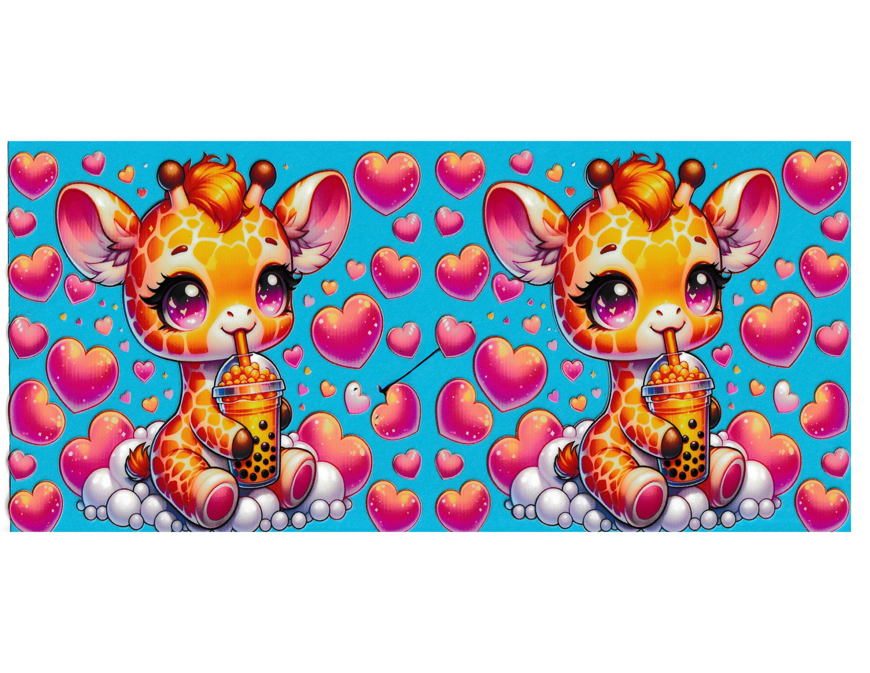 16oz Cup Wrap Giraffe