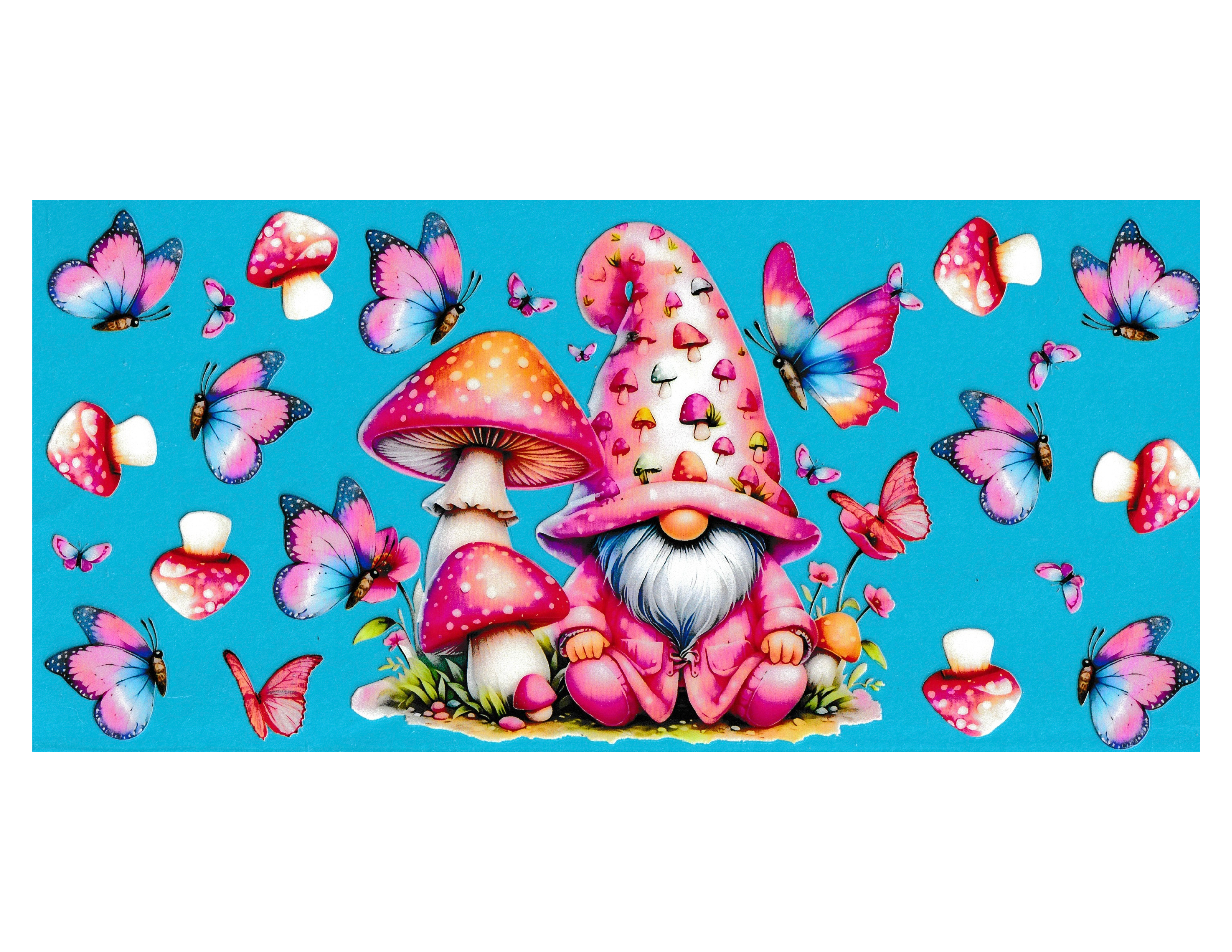 16oz Cup Wrap Gnomes
