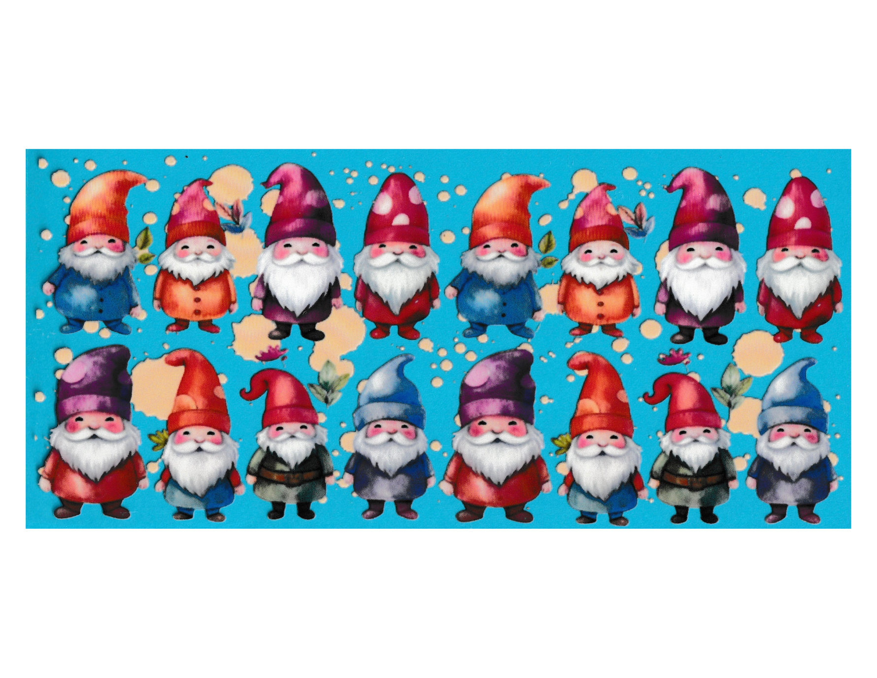 16oz Cup Wrap Gnomes
