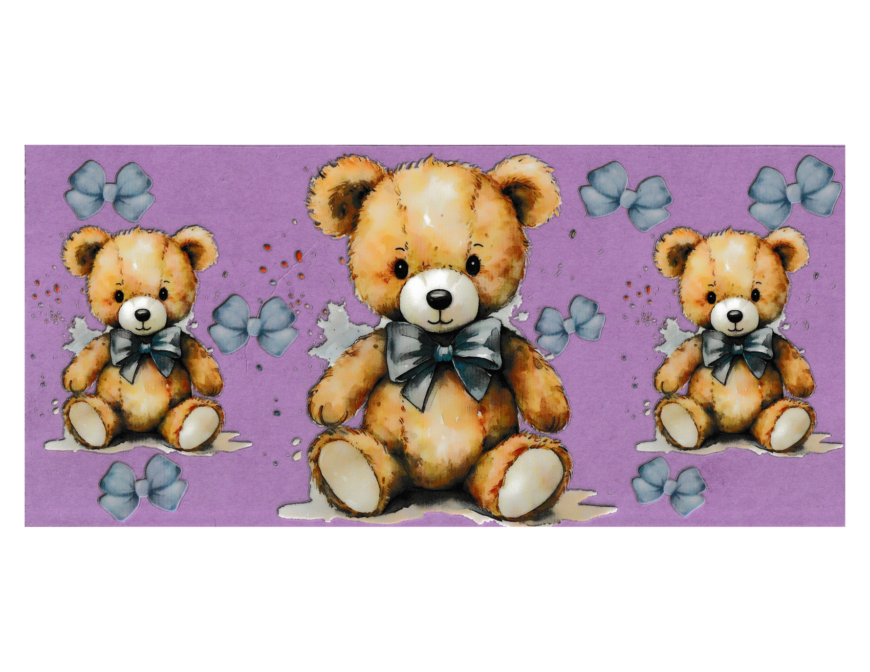 16oz Cup Wrap Teddy Bears