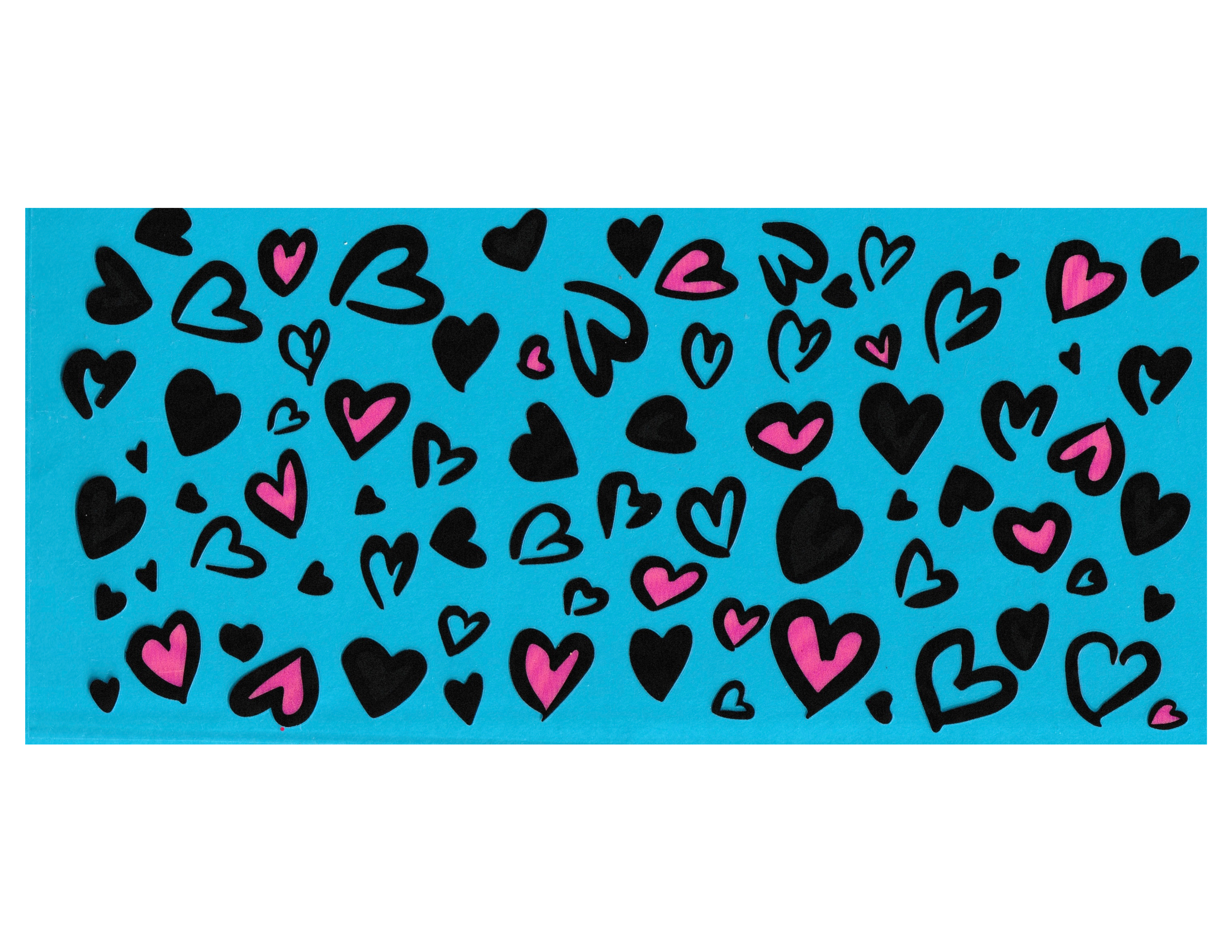 16oz Cup Wrap Hearts