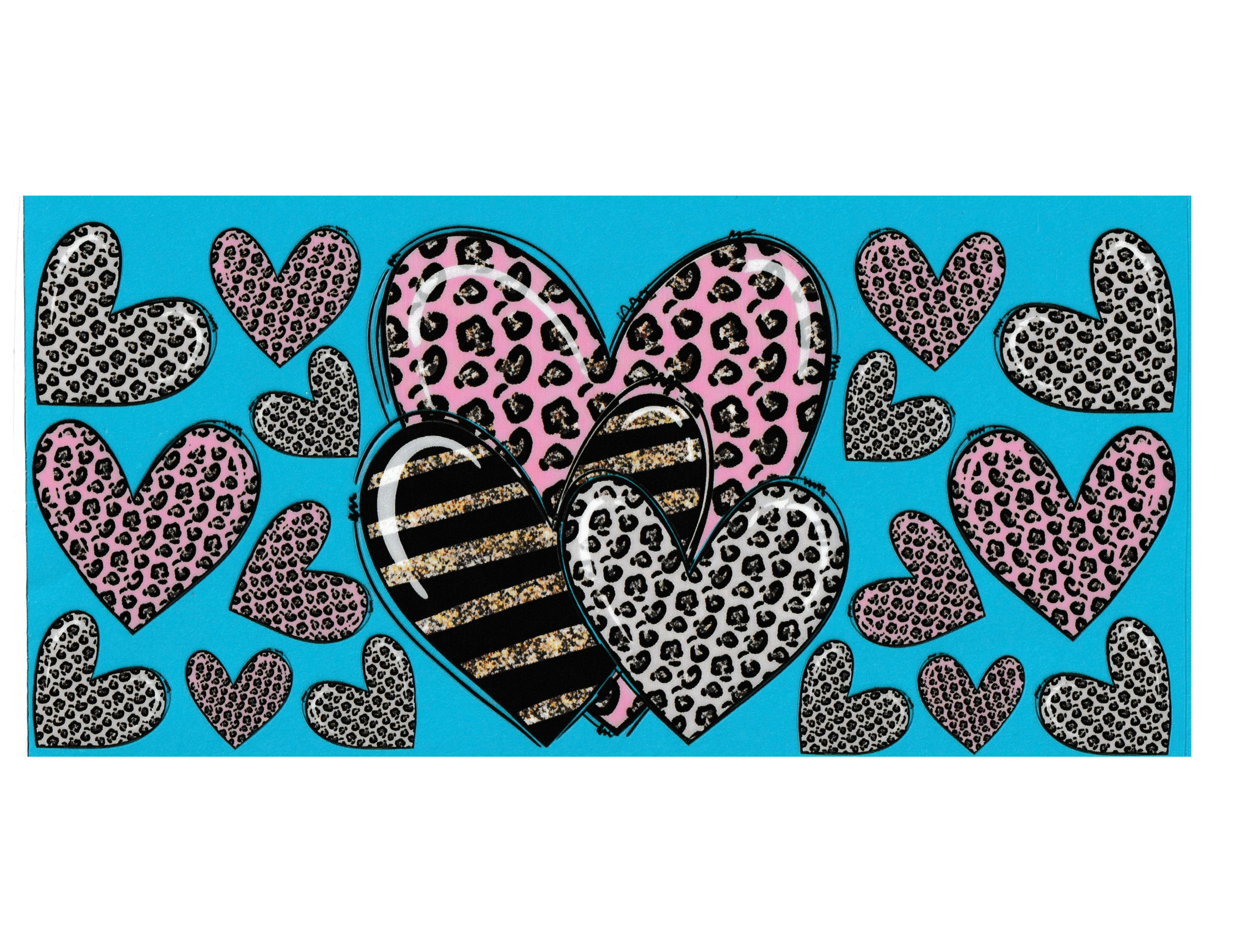 16oz Cup Wrap Hearts