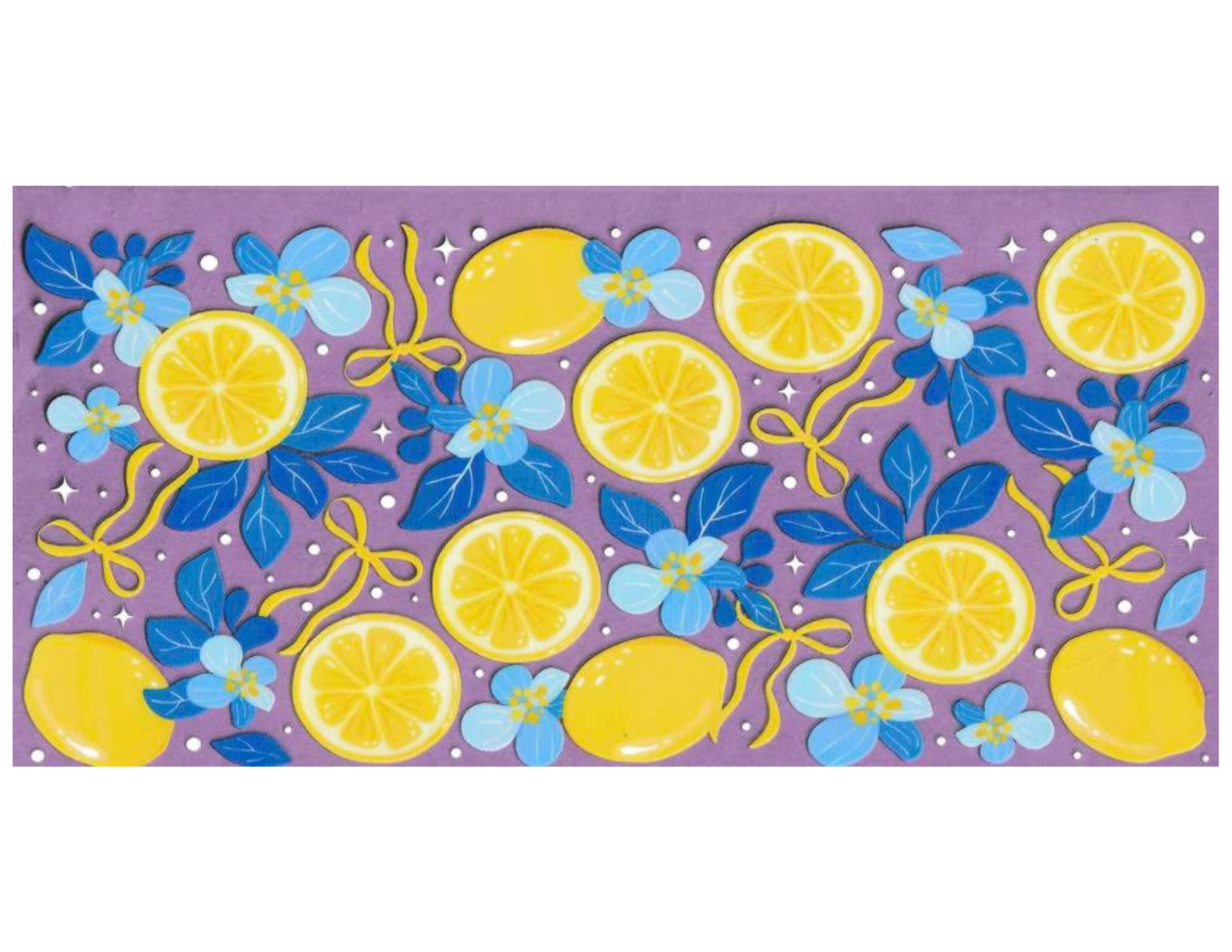 16oz Cup Wrap Lemons