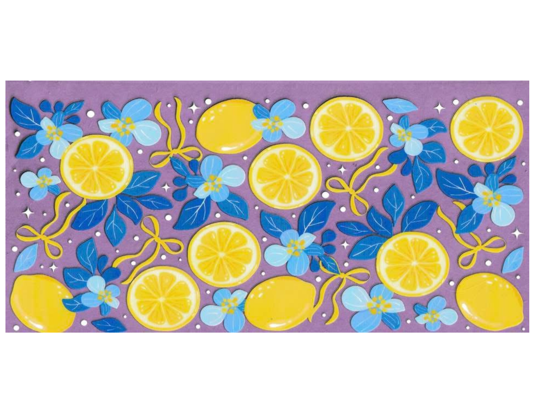 16oz Cup Wrap Lemons