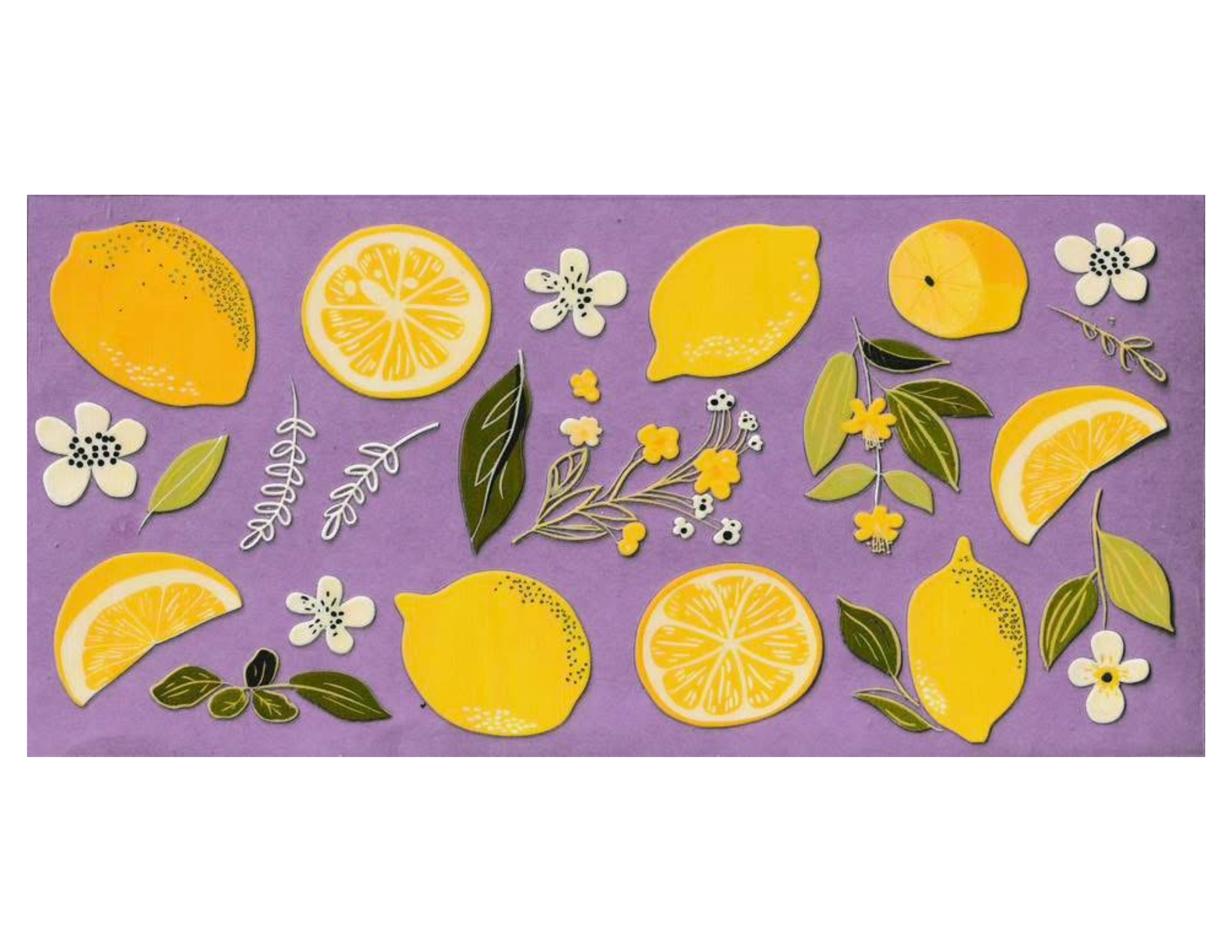 16oz Cup Wrap Lemons