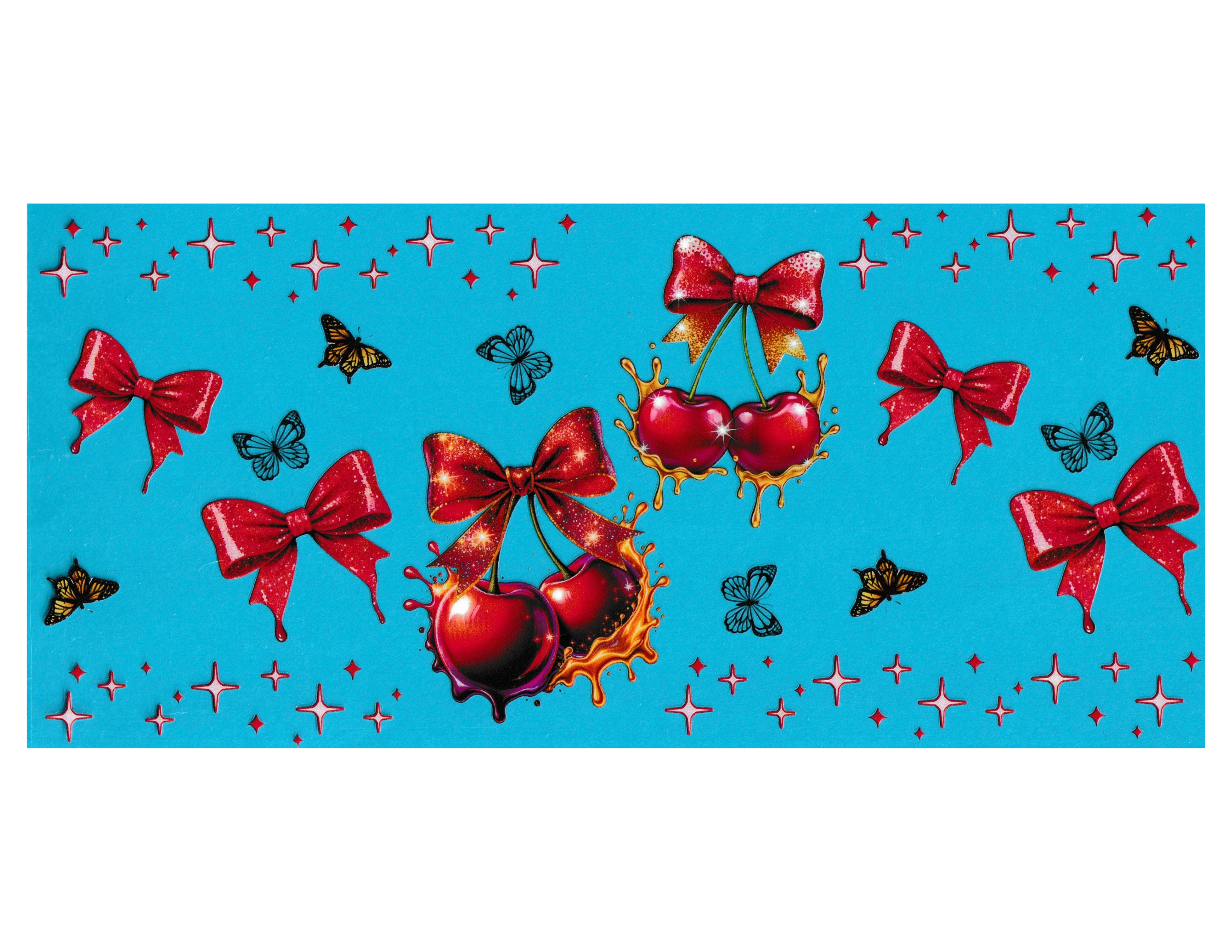16oz Cup Wrap Cherries