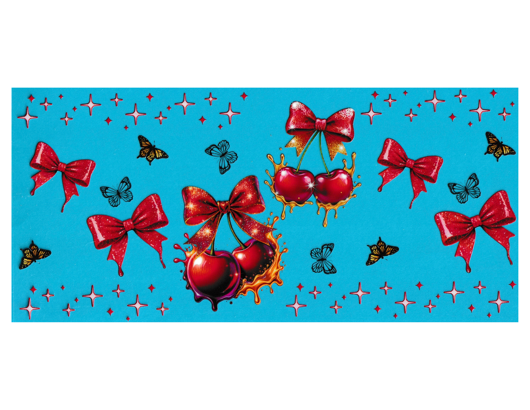16oz Cup Wrap Cherries