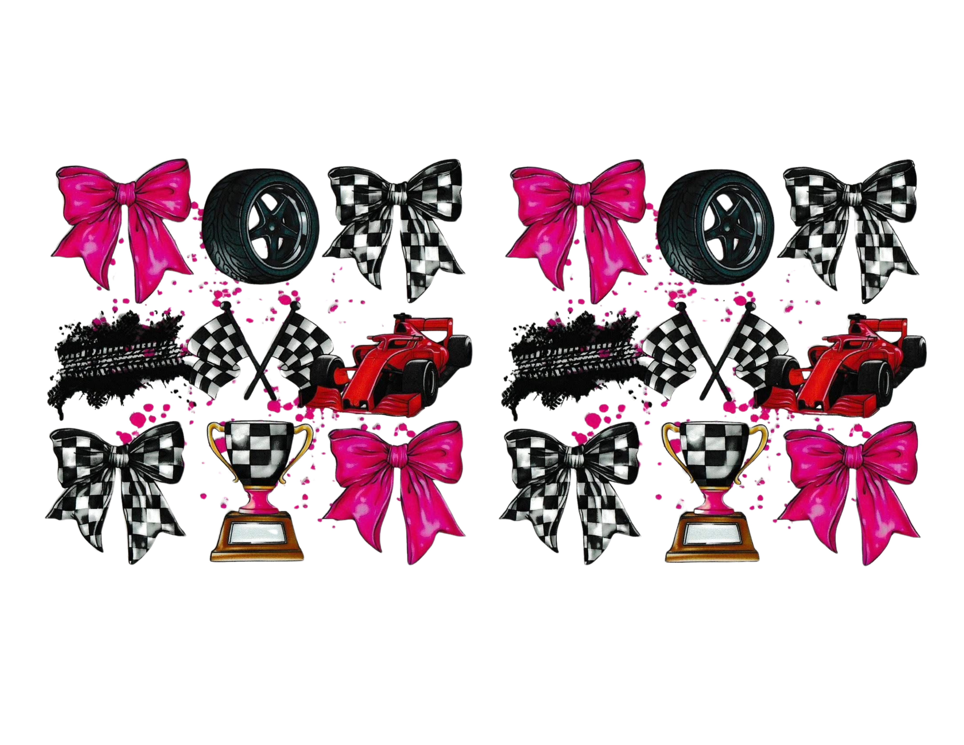 16oz Cup Wrap Car Racing