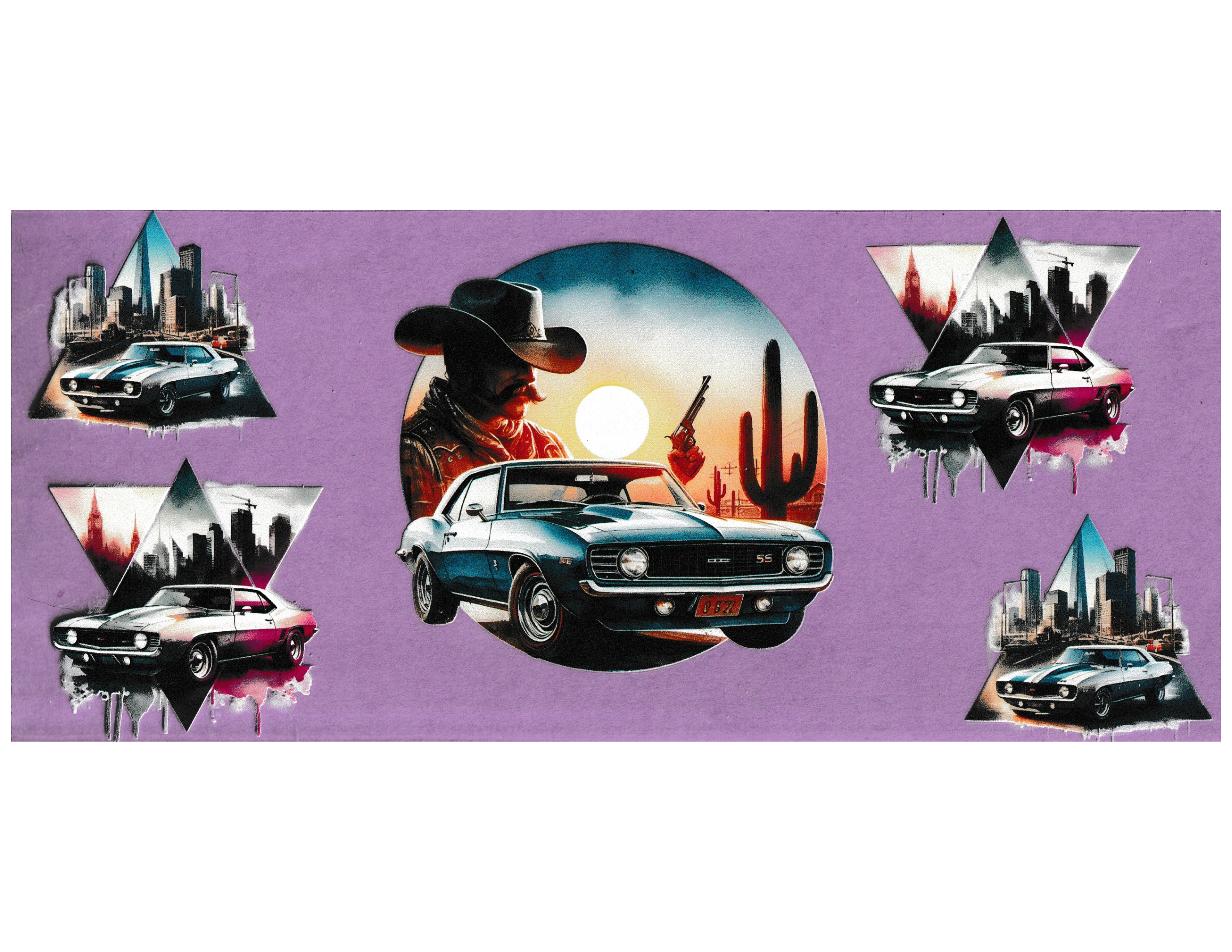 16oz Cup Wrap Cars