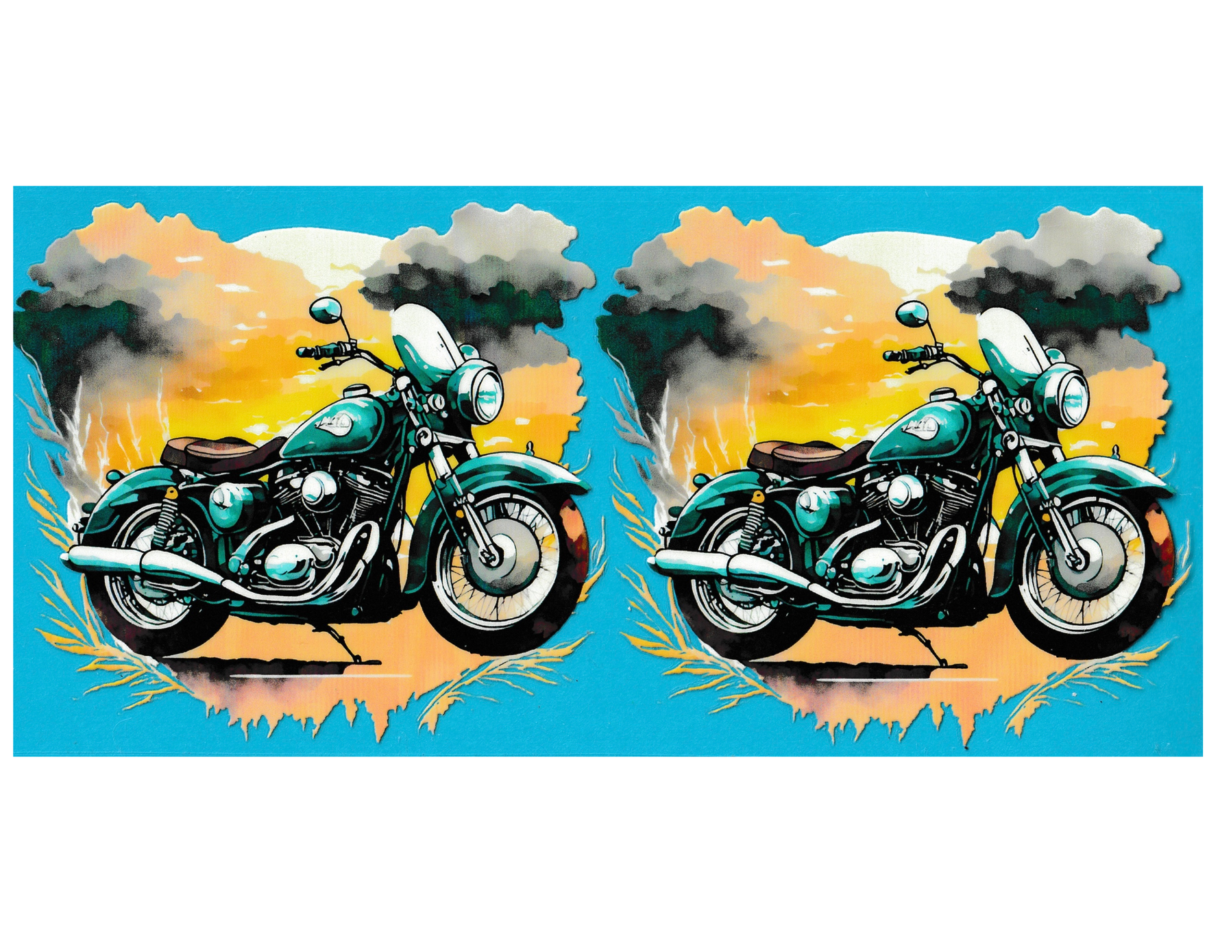16oz Cup Wrap Motorcycle