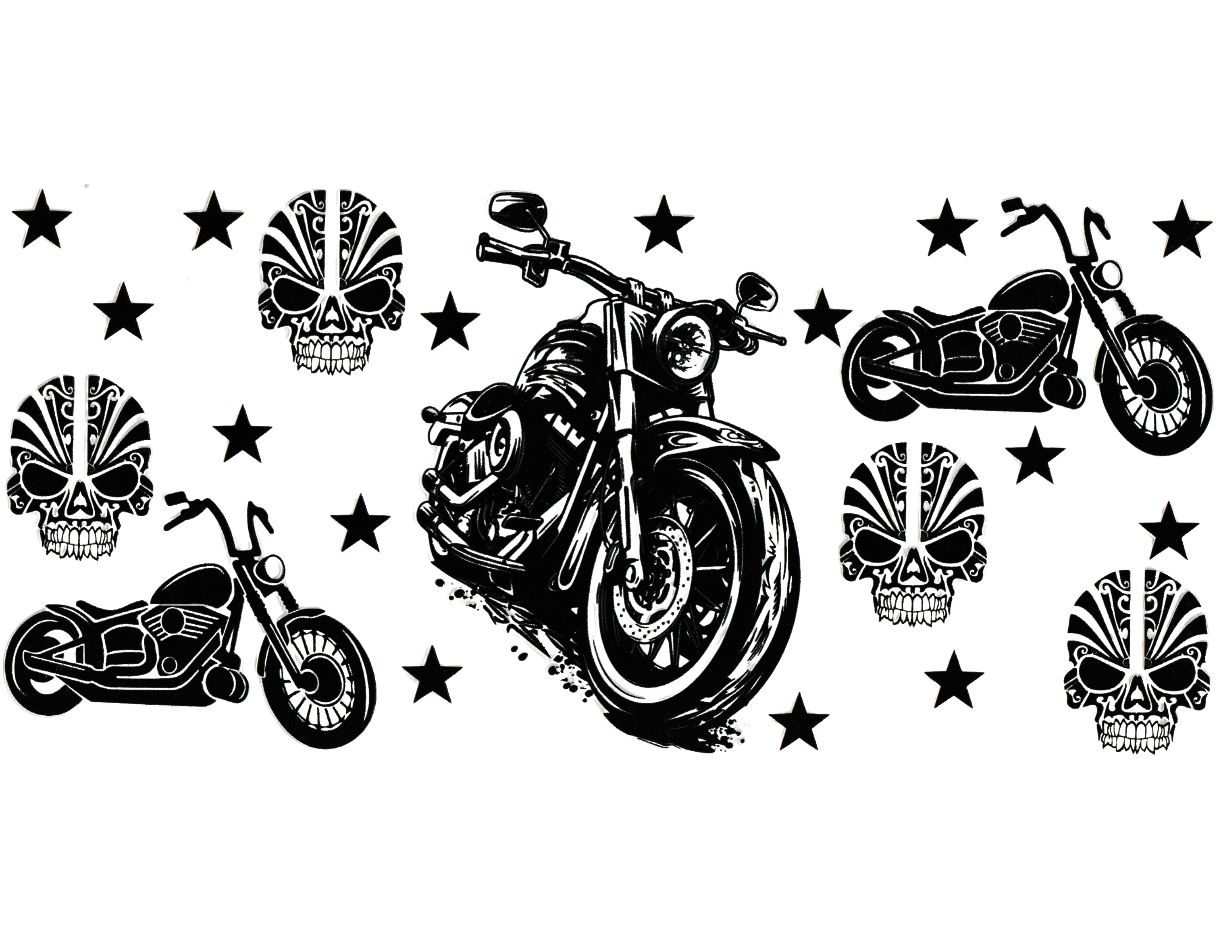 16oz Cup Wrap Motorcycle