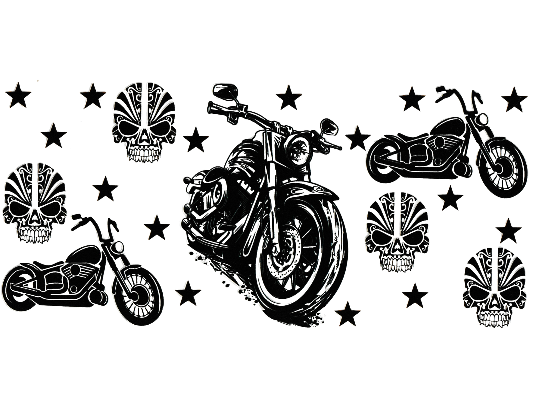 16oz Cup Wrap Motorcycle