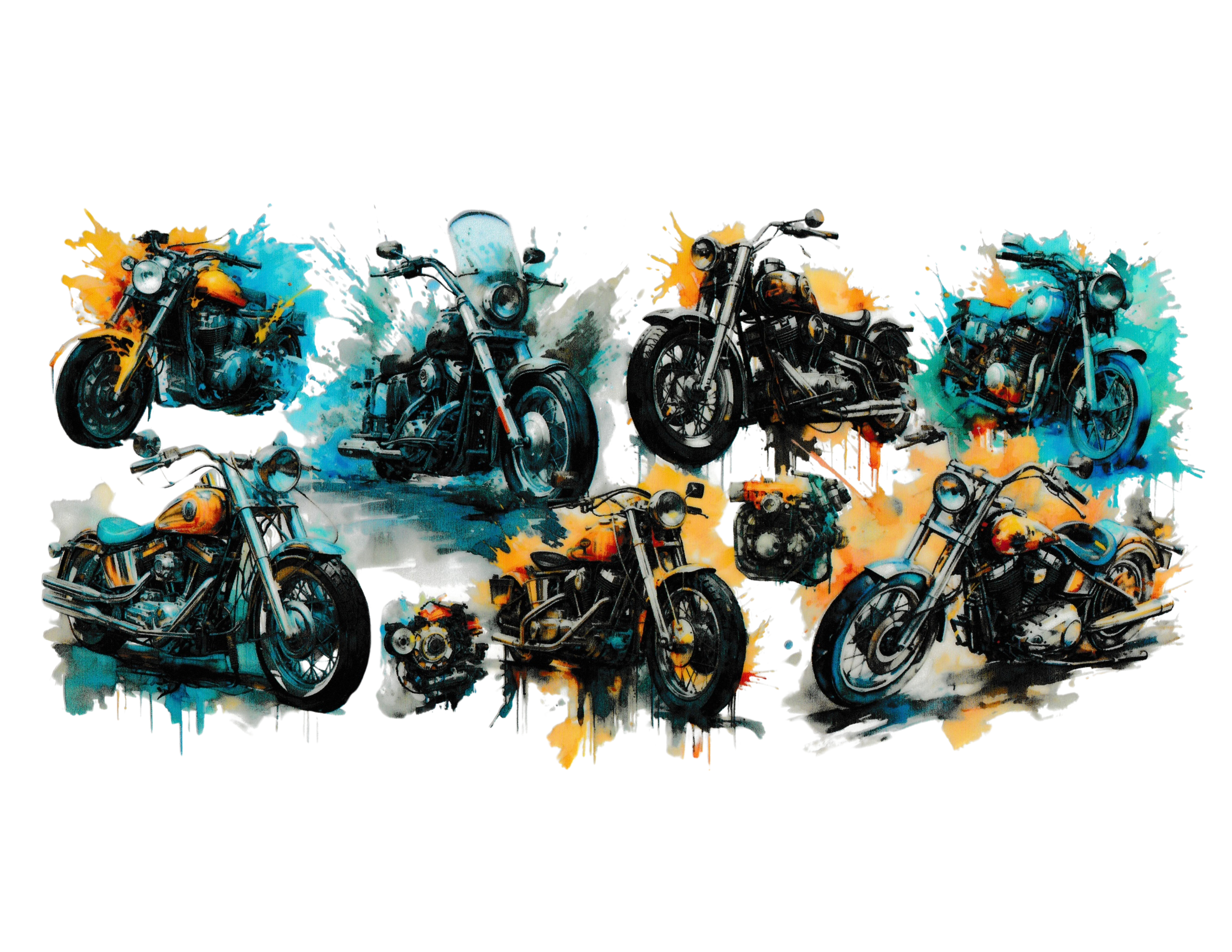 16oz Cup Wrap Motorcycle