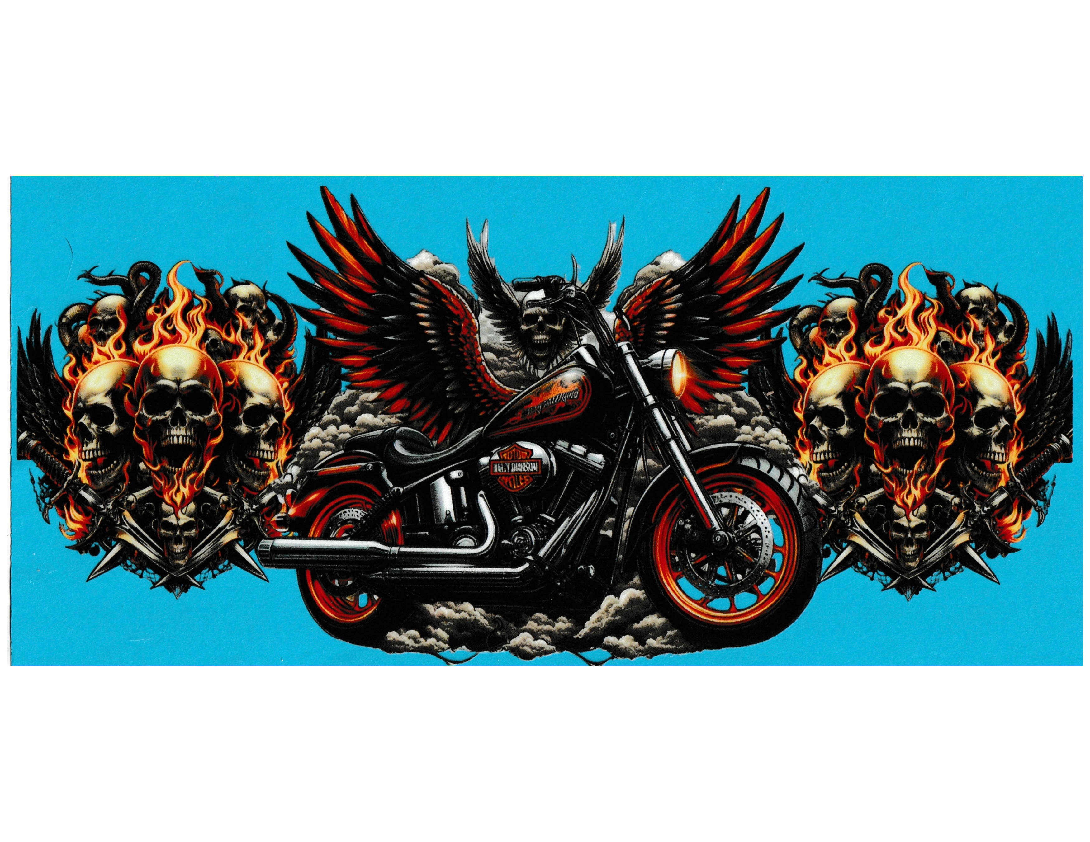 16oz Cup Wrap Motorcycle
