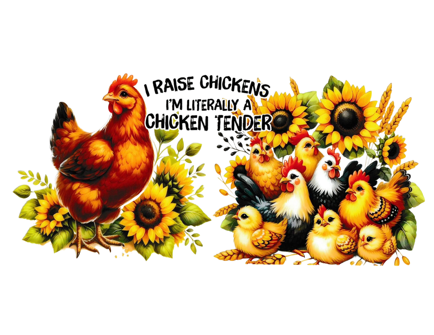 16oz Cup Wrap Chickens