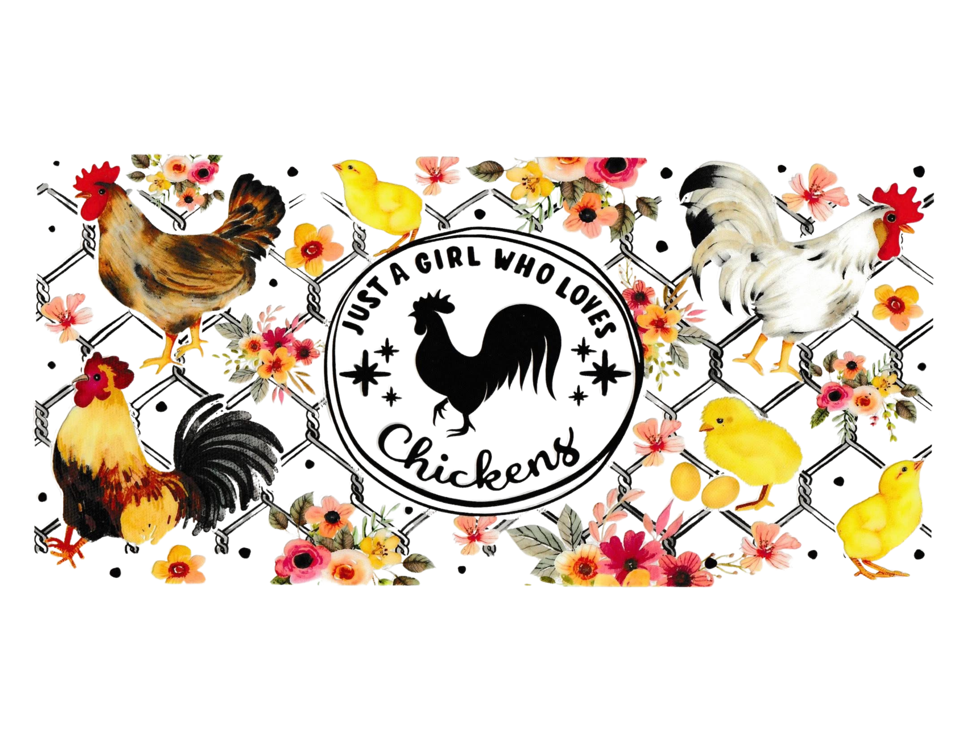 16oz Cup Wrap Chickens