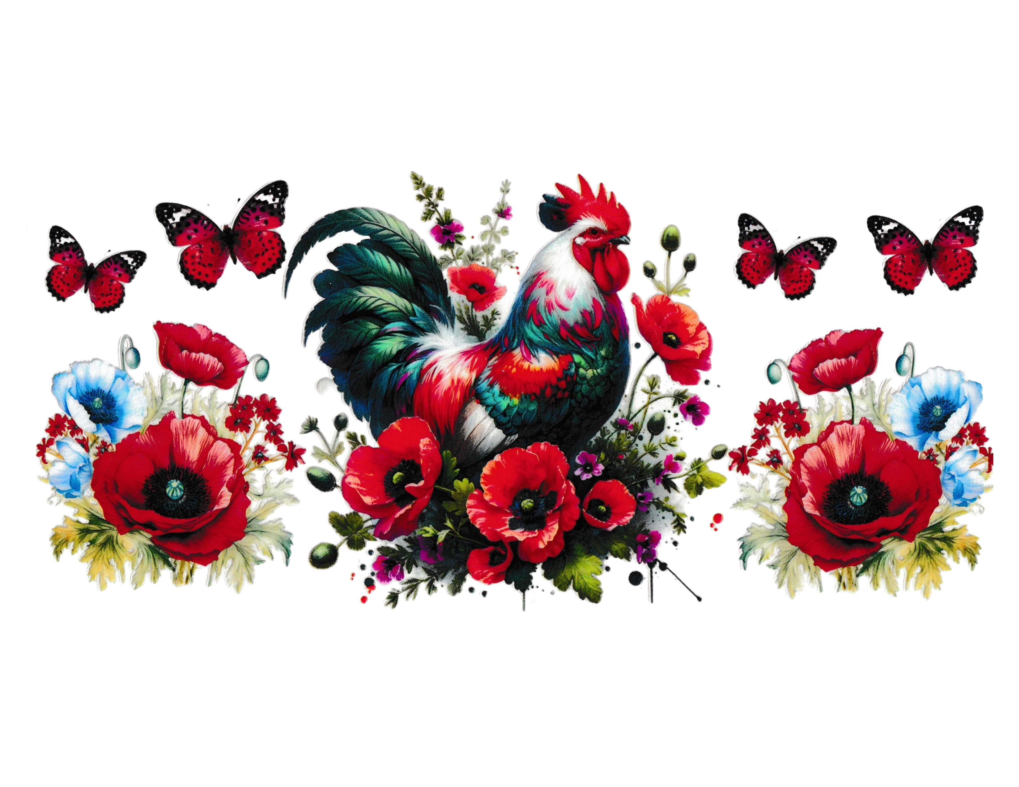 16oz Cup Wrap Chickens