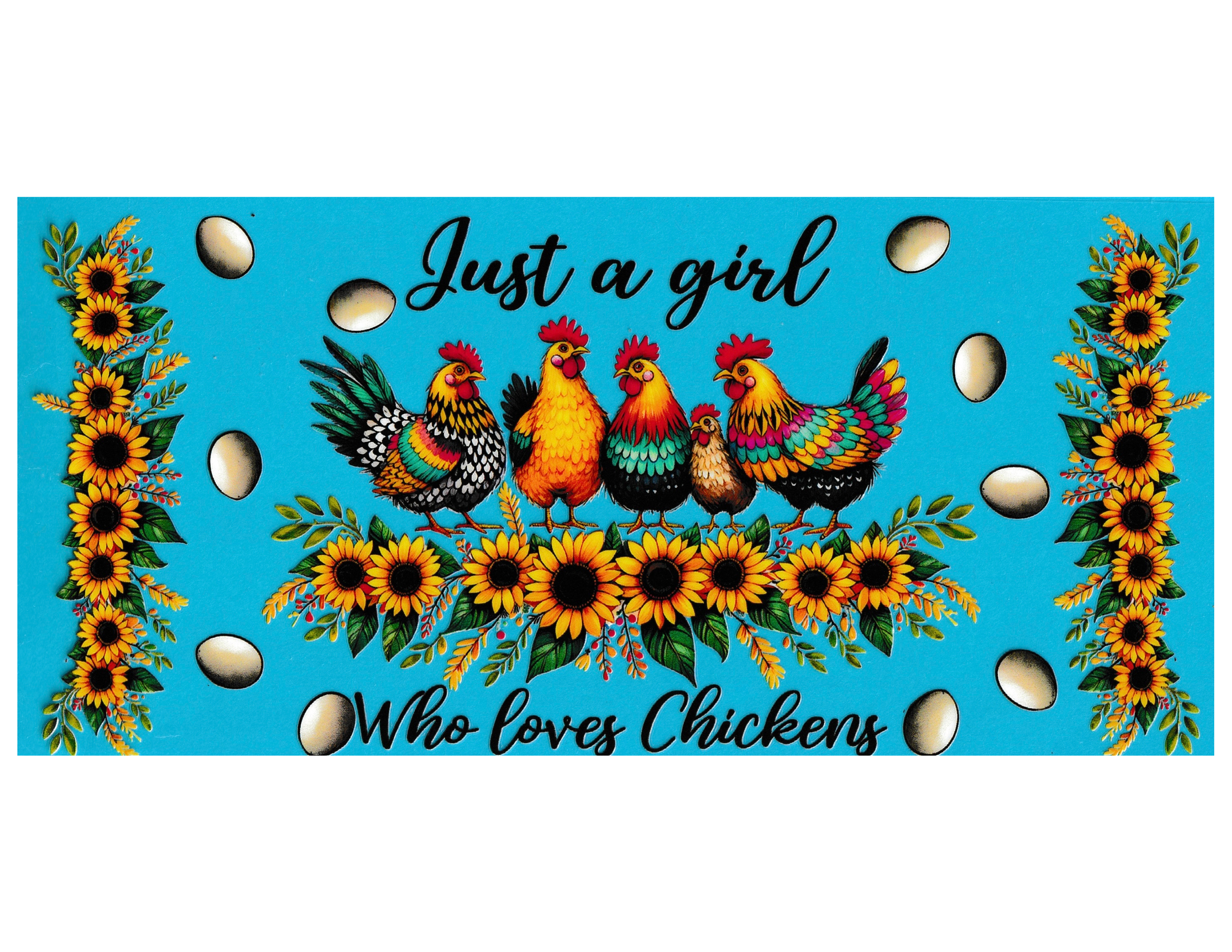 16oz Cup Wrap Chickens