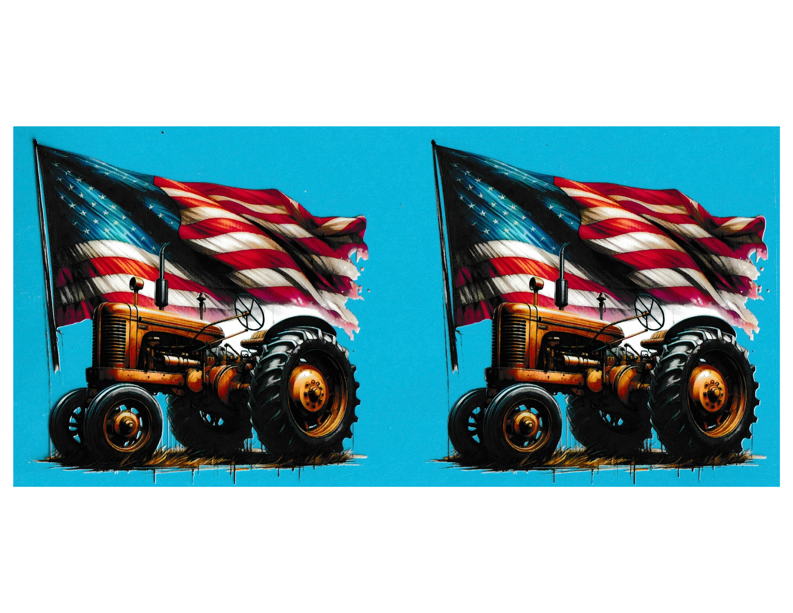 16oz Cup Wrap Tractor