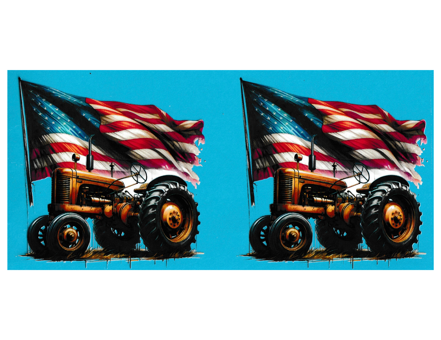 16oz Cup Wrap Tractor