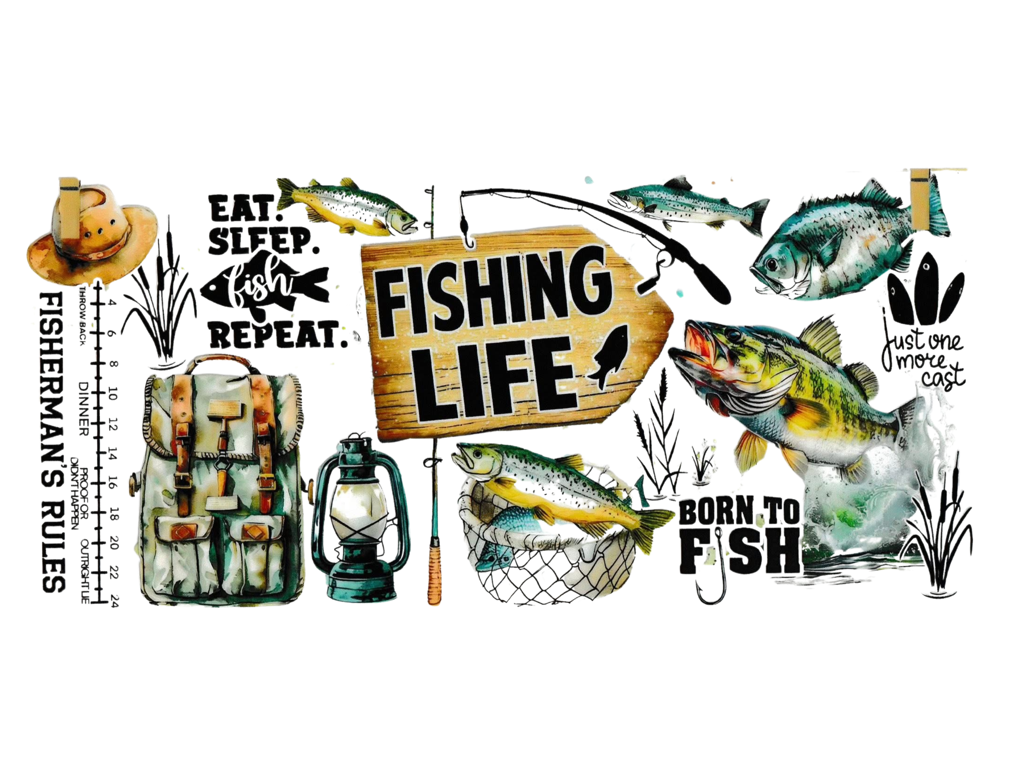 16oz Cup Wrap Fishing